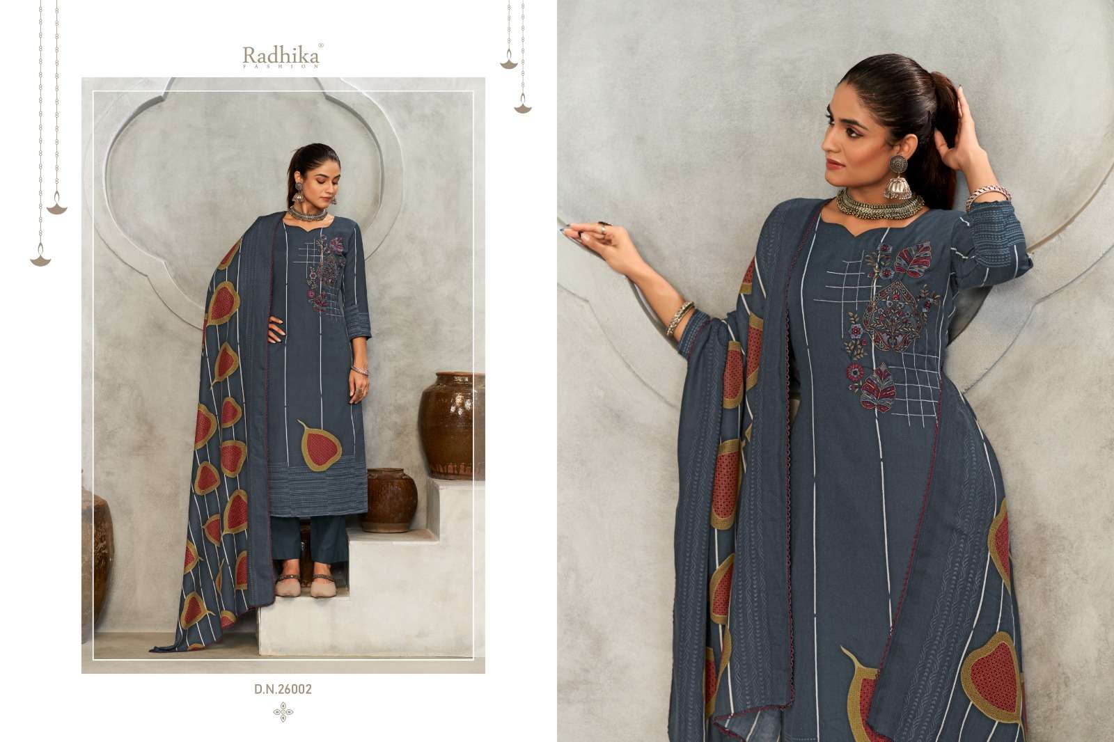 RADHIKA FASHION SUMYRA DASTOOR PASHMINA FANCY WORK SUIT