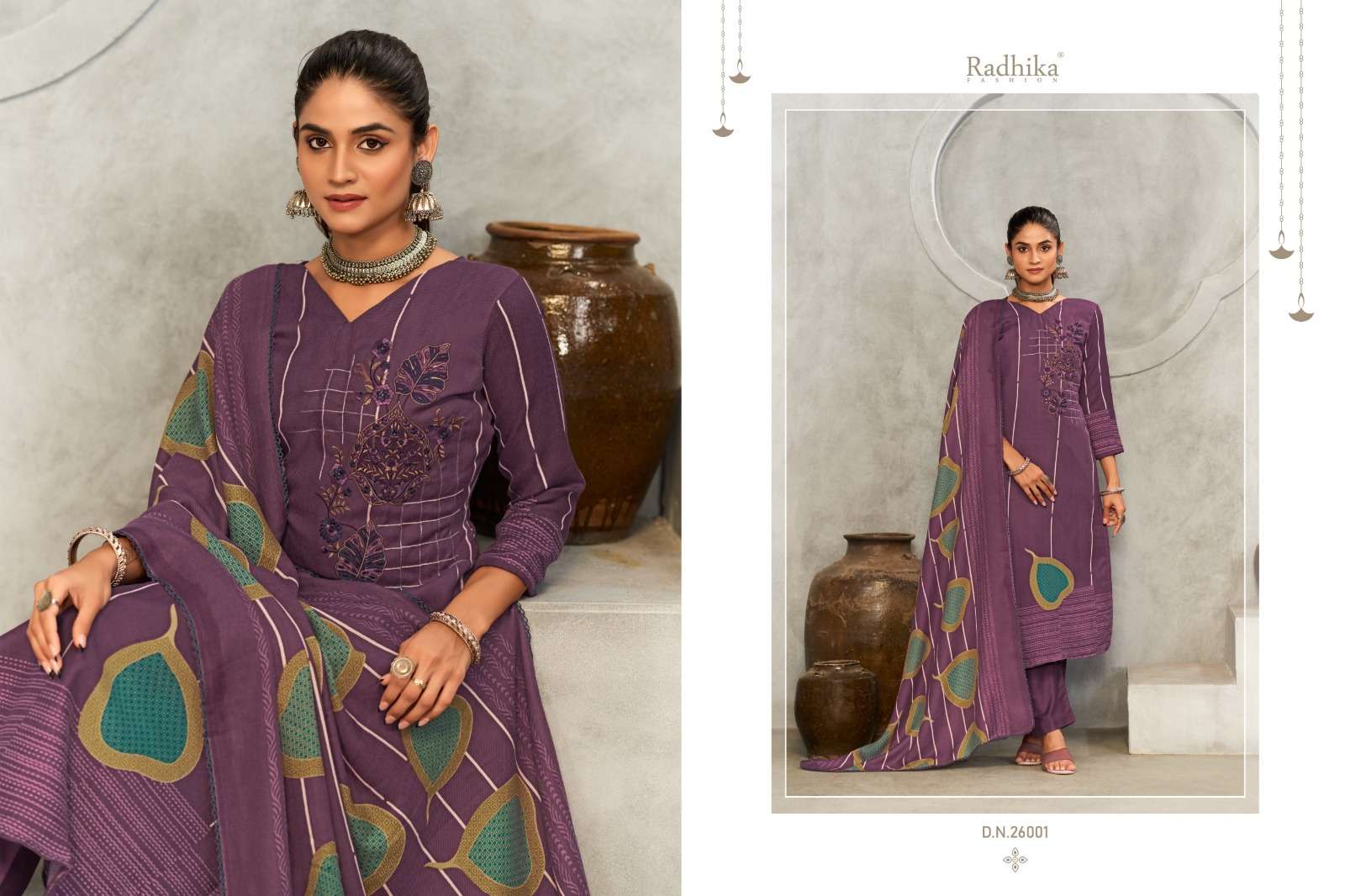 RADHIKA FASHION SUMYRA DASTOOR PASHMINA FANCY WORK SUIT