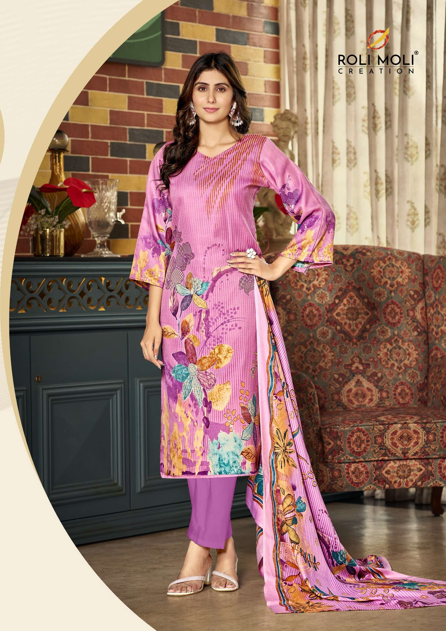 ROLI MOLI CREATION JASMEEN PASHMINA DIGITAL PRINT SUIT