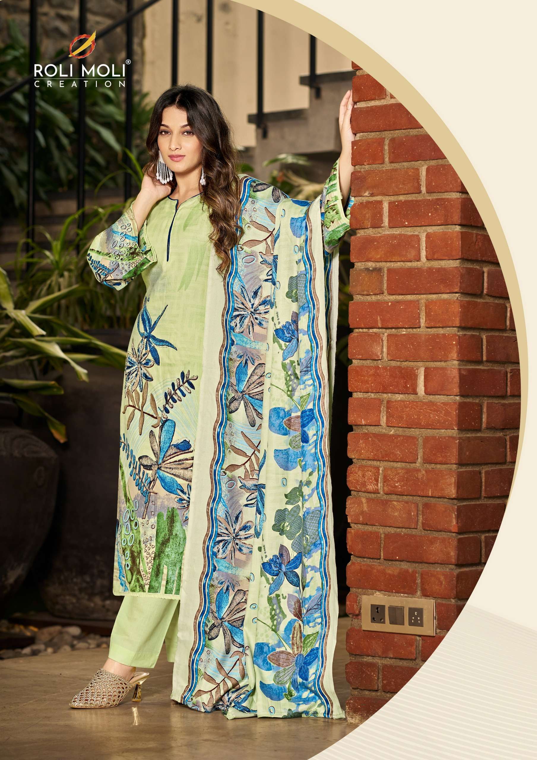 ROLI MOLI CREATION JASMEEN PASHMINA DIGITAL PRINT SUIT