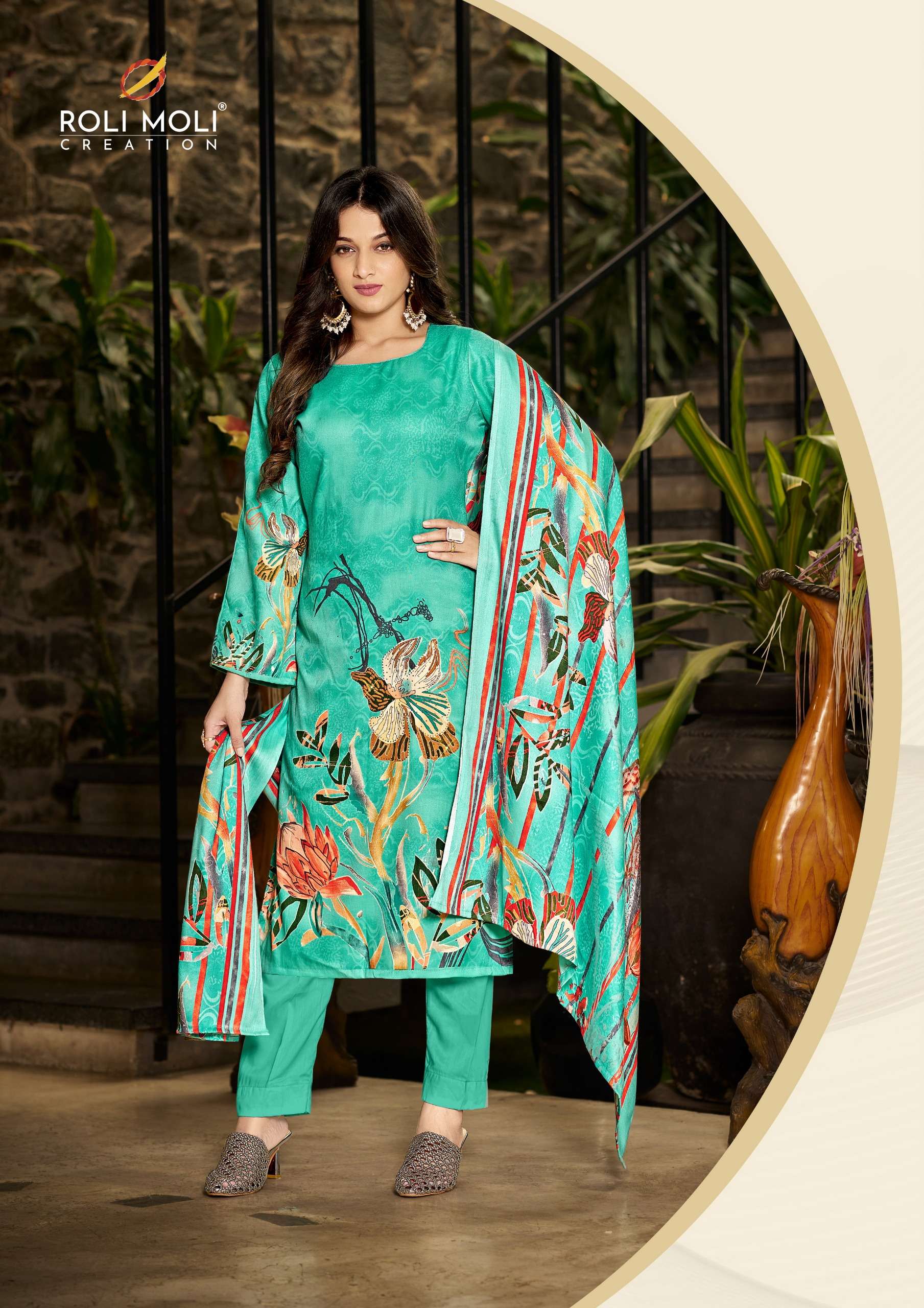 ROLI MOLI CREATION JASMEEN PASHMINA DIGITAL PRINT SUIT