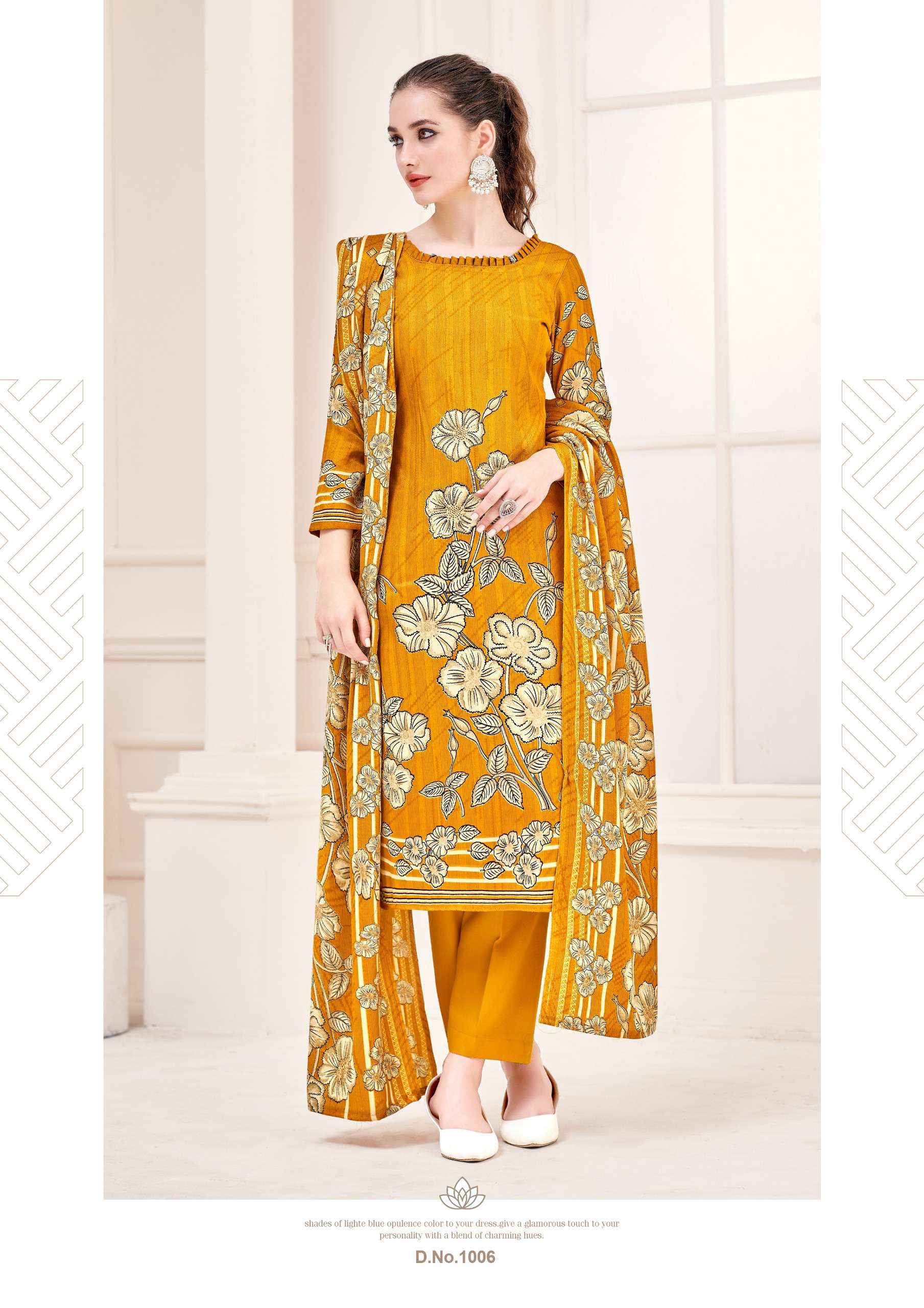 ROLI MOLI CREATION NUSRAT PASHMINA PRINTED WITH WORK SUIT