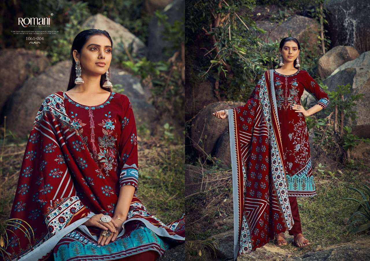 ROMANI MARIA B PASHMINA DIGITAL PRINT WITH FANCY WORK SALWAR SUIT