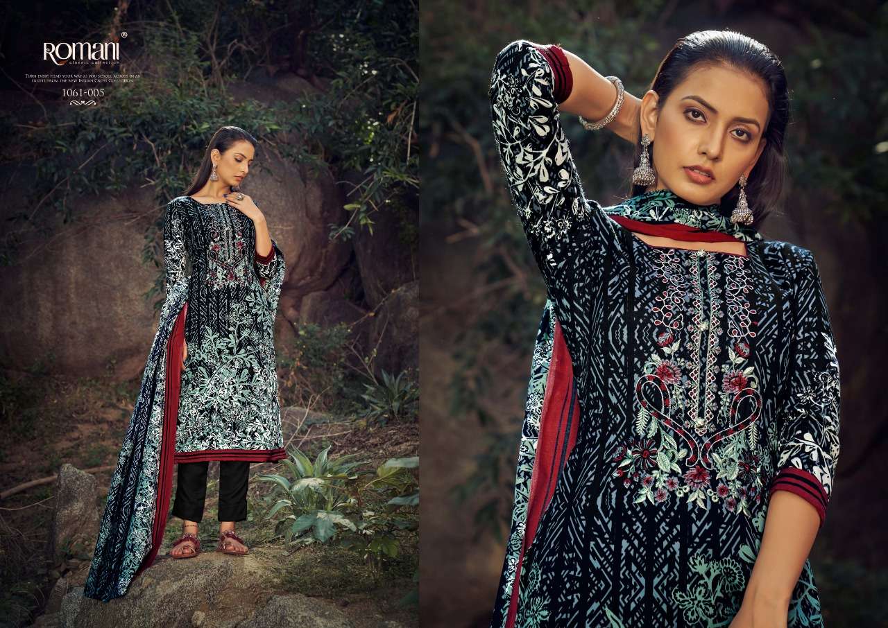 ROMANI MARIA B PASHMINA DIGITAL PRINT WITH FANCY WORK SALWAR SUIT