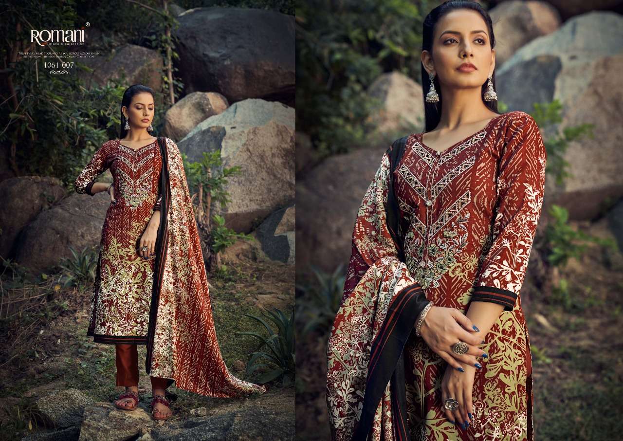 ROMANI MARIA B PASHMINA DIGITAL PRINT WITH FANCY WORK SALWAR SUIT