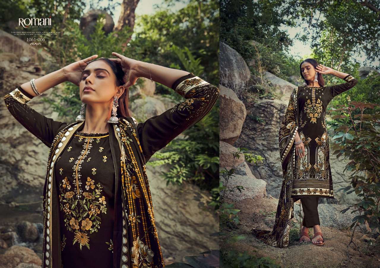 ROMANI MARIA B PASHMINA DIGITAL PRINT WITH FANCY WORK SALWAR SUIT