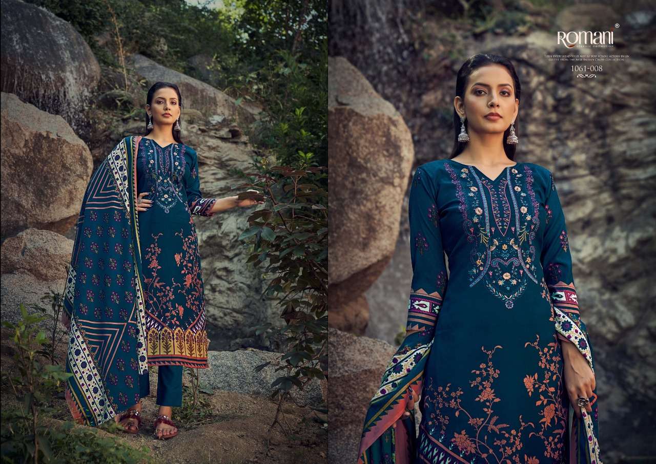 ROMANI MARIA B PASHMINA DIGITAL PRINT WITH FANCY WORK SALWAR SUIT