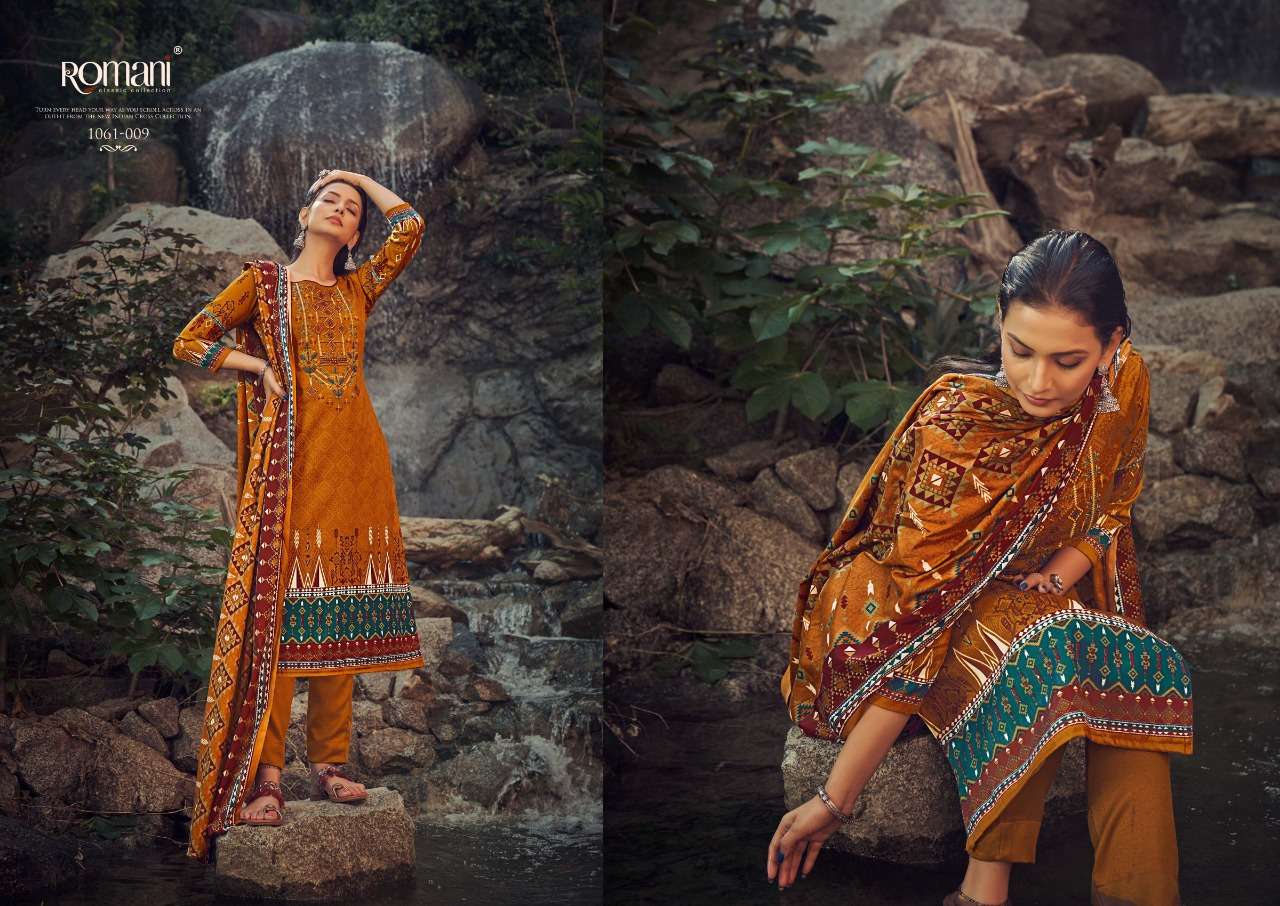 ROMANI MARIA B PASHMINA DIGITAL PRINT WITH FANCY WORK SALWAR SUIT