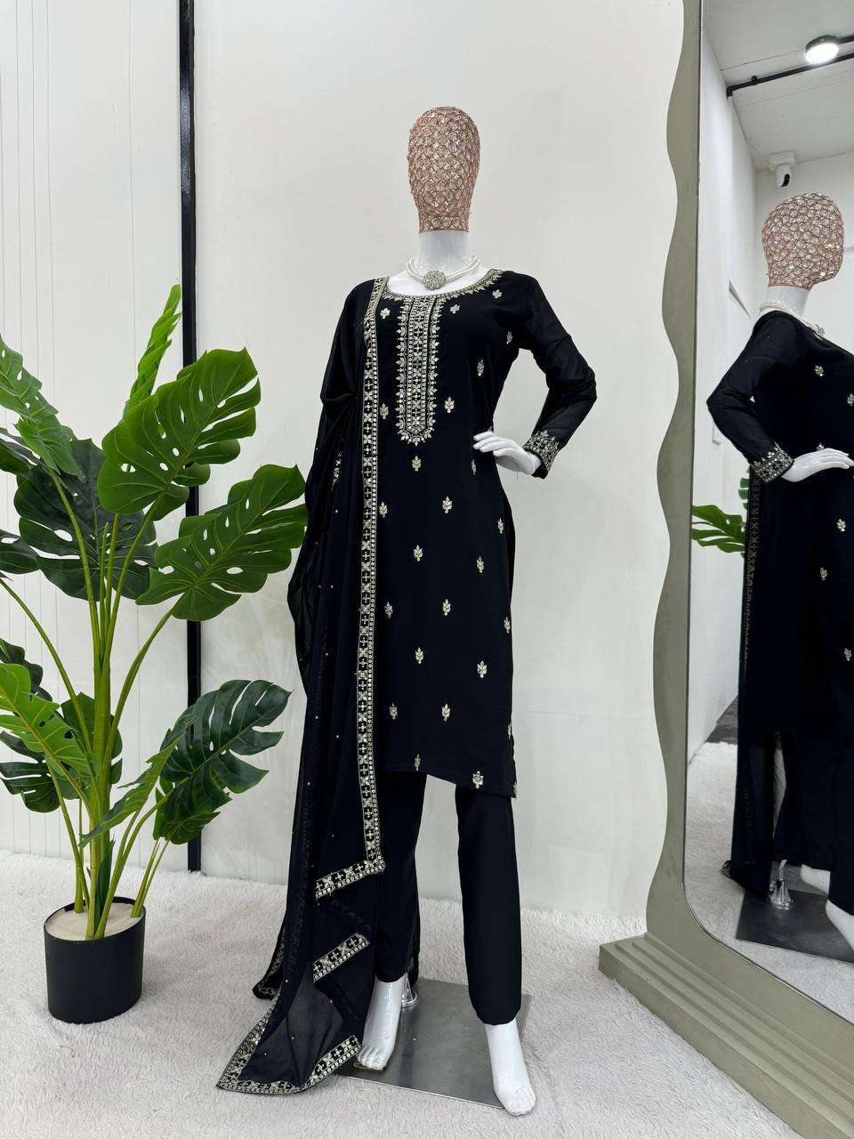 RTC 5758 GEORGETTE DESIGNER KURTI PANT WITH DUPATTA 