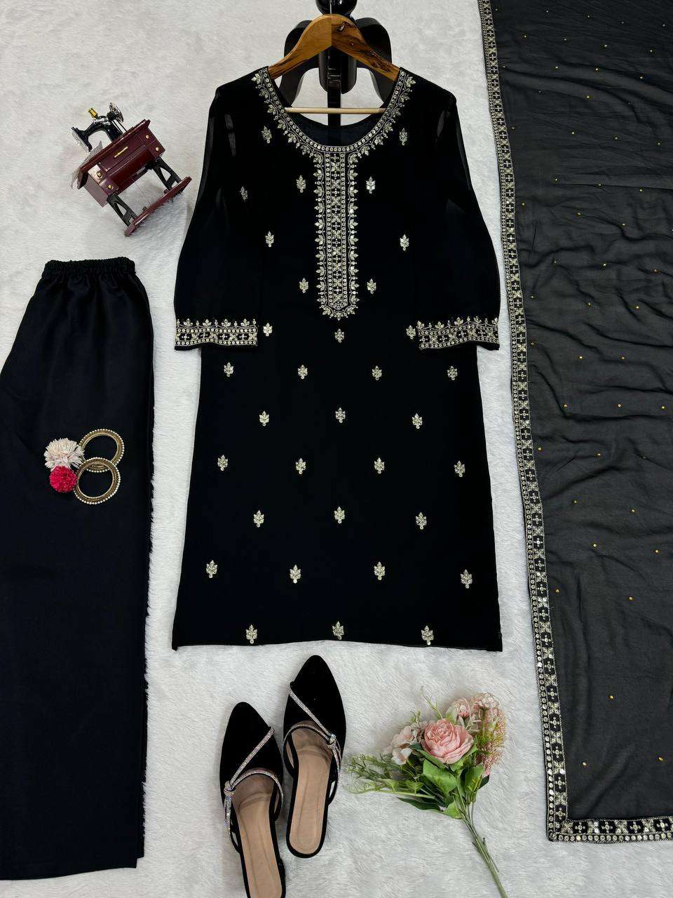 RTC 5758 GEORGETTE DESIGNER KURTI PANT WITH DUPATTA 