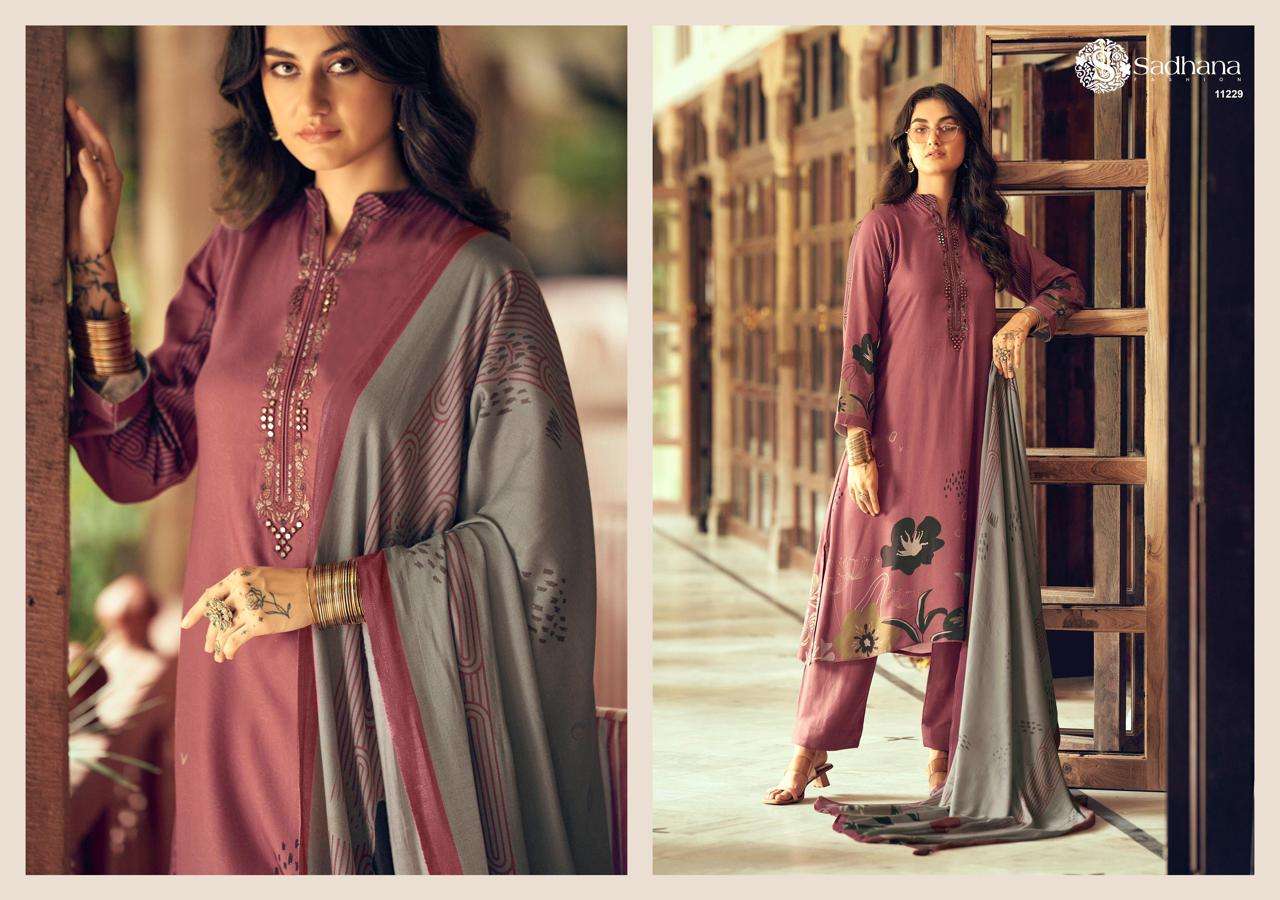 SADHANA FASHION SWARA PASHMINA DIGITAL PRINTS WITH WORK SUIT