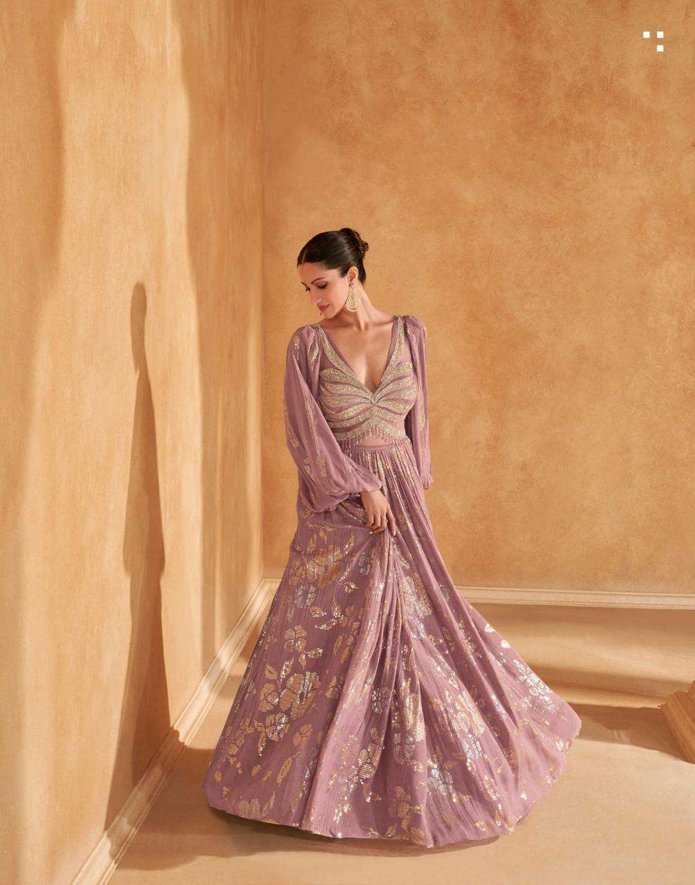 SAYURI DESIGNER ADAH HEAVY ELEGANT DESIGNER INDO WESTERN GOWN DRESS