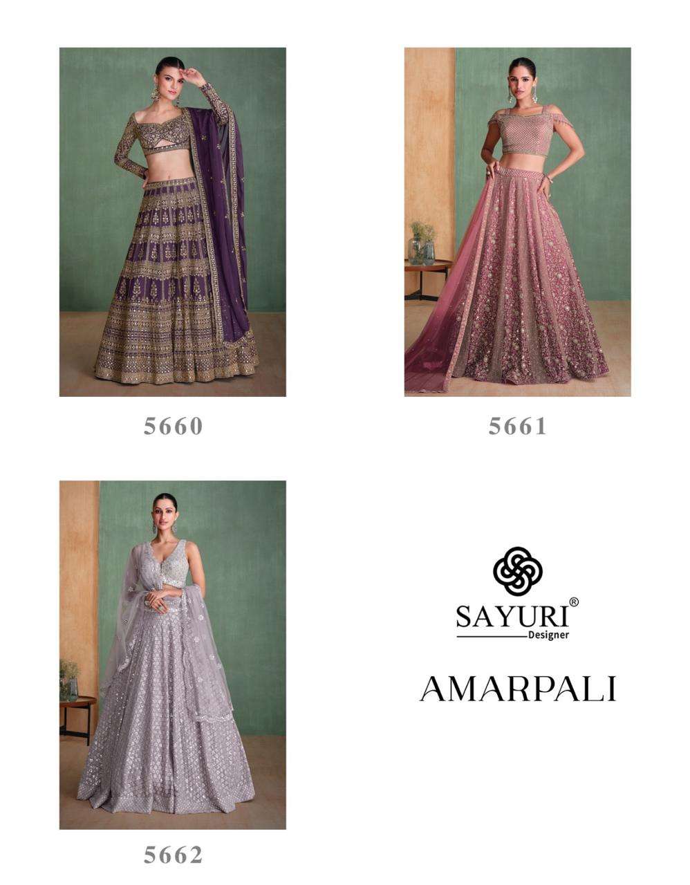 SAYURI DESIGNER AMARPALI HEAVY ELEGANT DESIGNER WEDDING WEAR LEHENGA