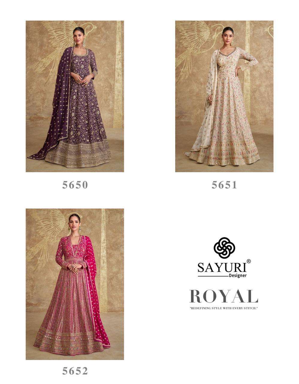 SAYURI DESIGNER ROYAL HEAVY DESIGNER PARTY WEAR ANARKALI GOWN DRESS
