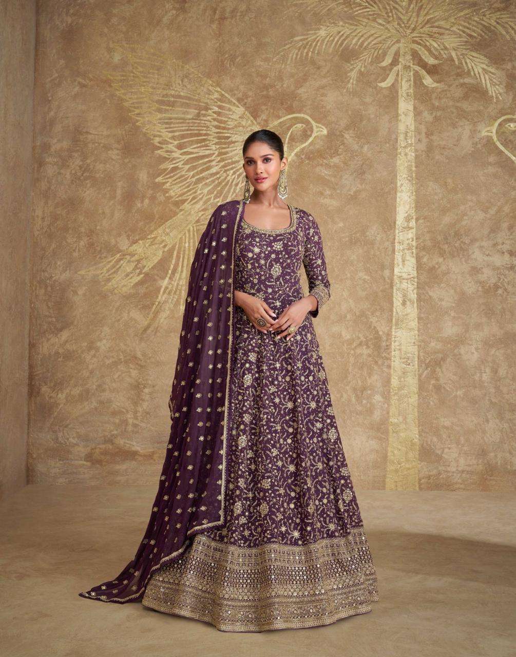 SAYURI DESIGNER ROYAL HEAVY DESIGNER PARTY WEAR ANARKALI GOWN DRESS