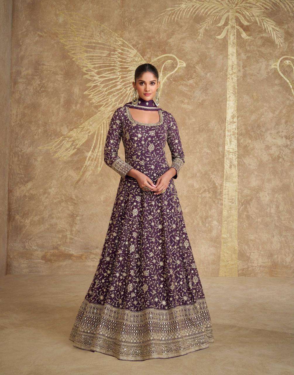 SAYURI DESIGNER ROYAL HEAVY DESIGNER PARTY WEAR ANARKALI GOWN DRESS