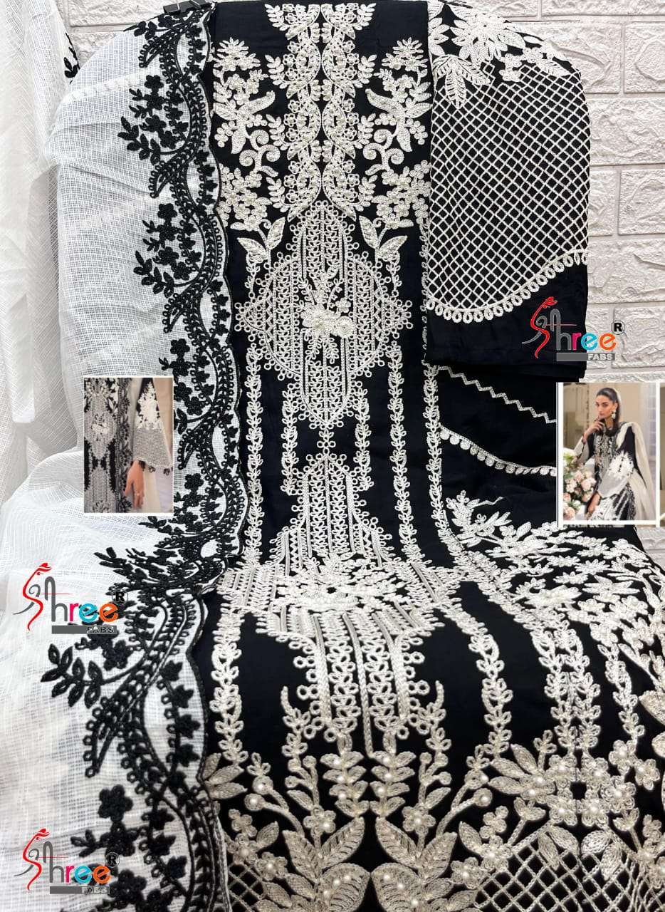 SHREE FABS DESIGN NO S-951 HEAVY EMBROIDERY PARTY WEAR SUIT