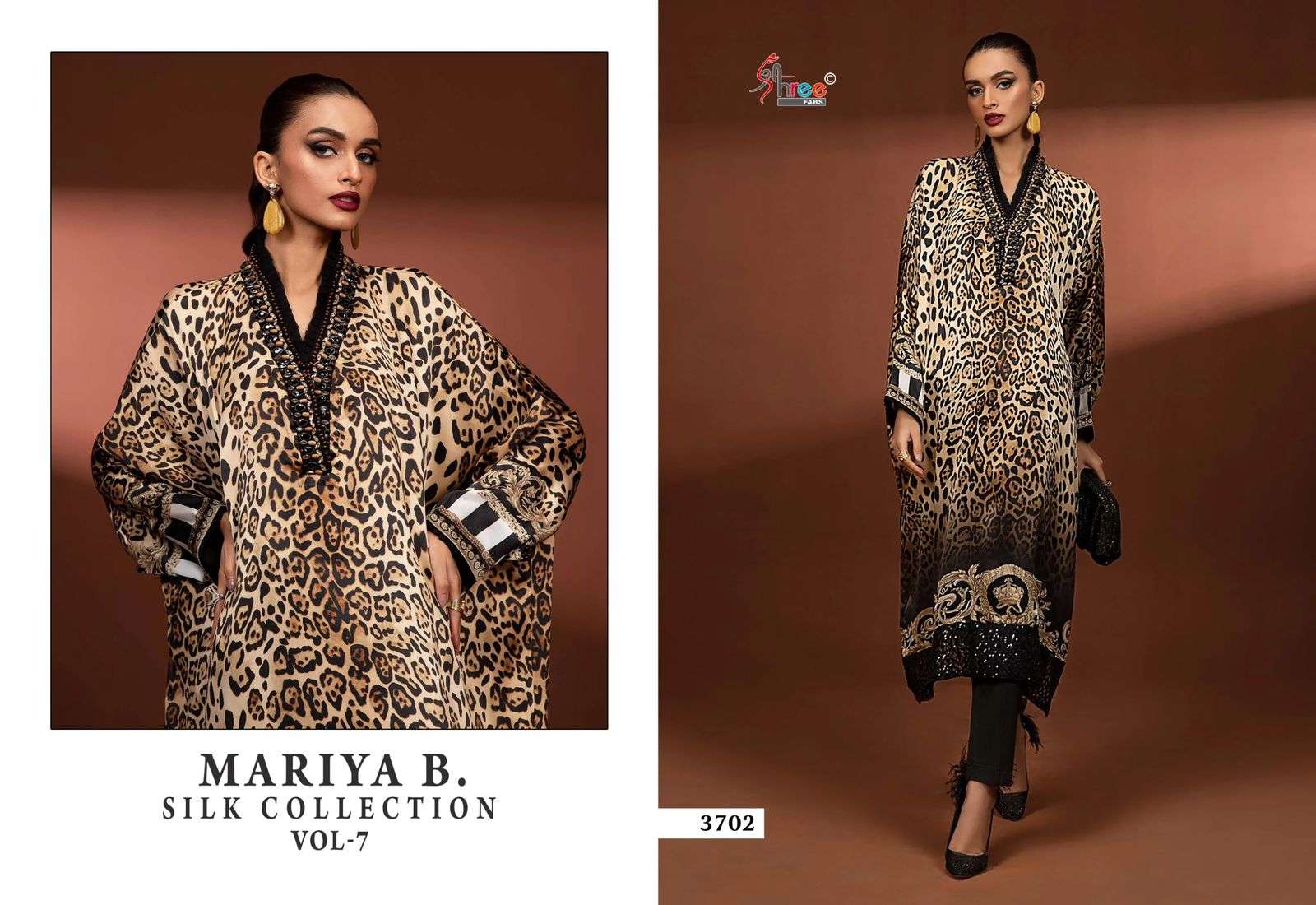 SHREE FABS MARIA B SILK COLECTION SATIN DESIGNER SALWAR KAMEEZ 