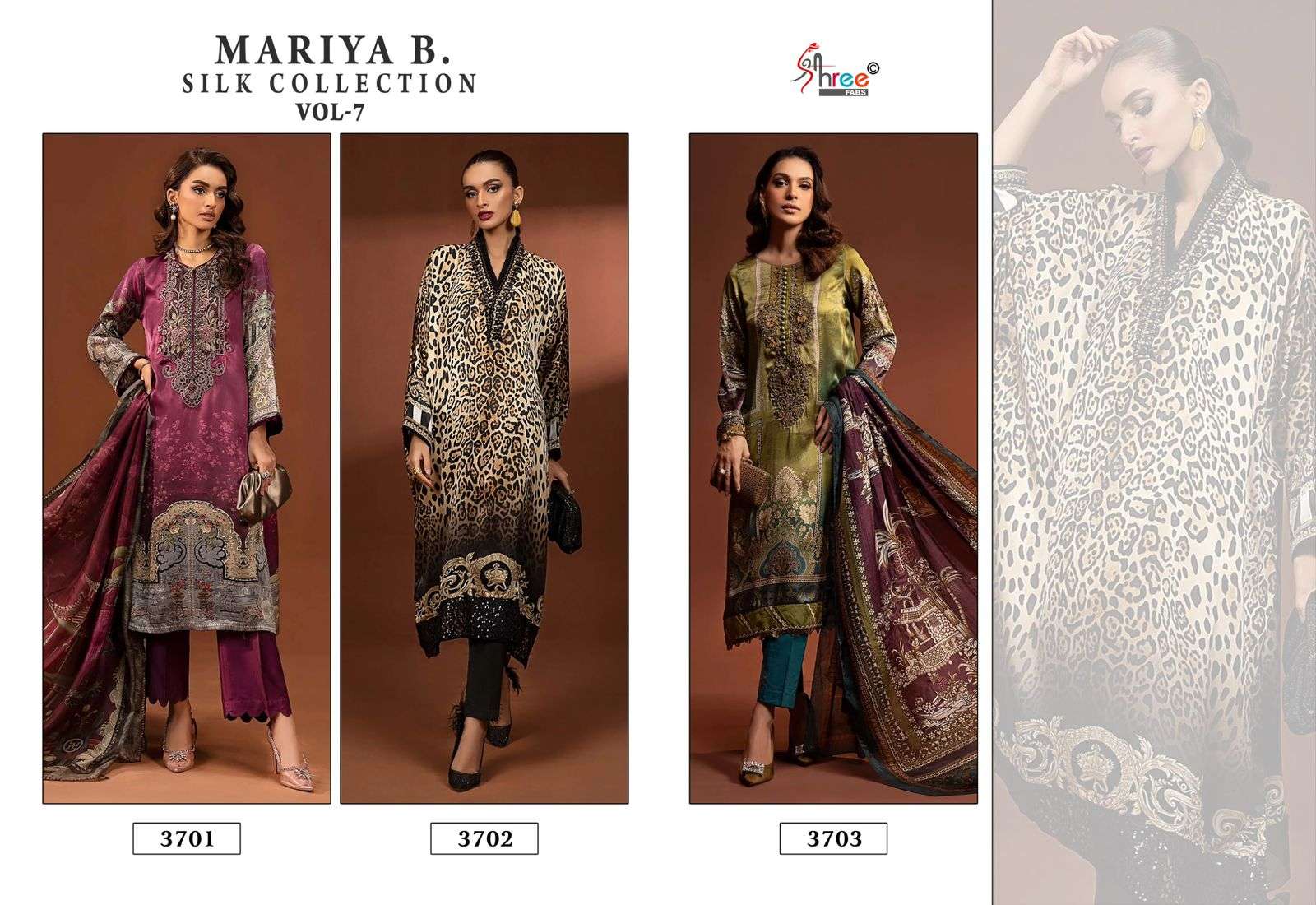 SHREE FABS MARIA B SILK COLECTION SATIN DESIGNER SALWAR KAMEEZ 