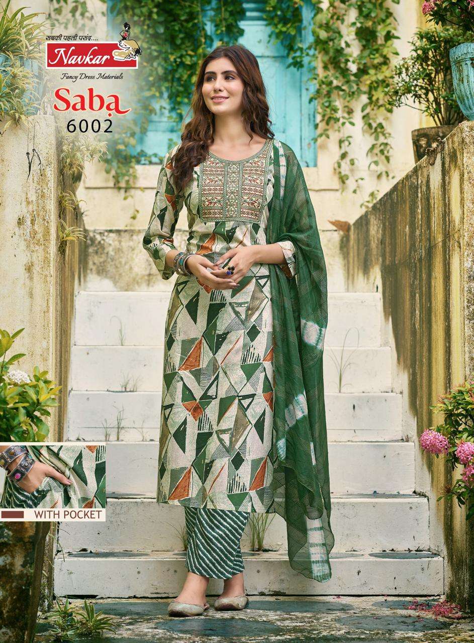 TANIKSH SABA VOL 6 RAYON FANCY PRINTED LADIES KURTI COMBO SET 