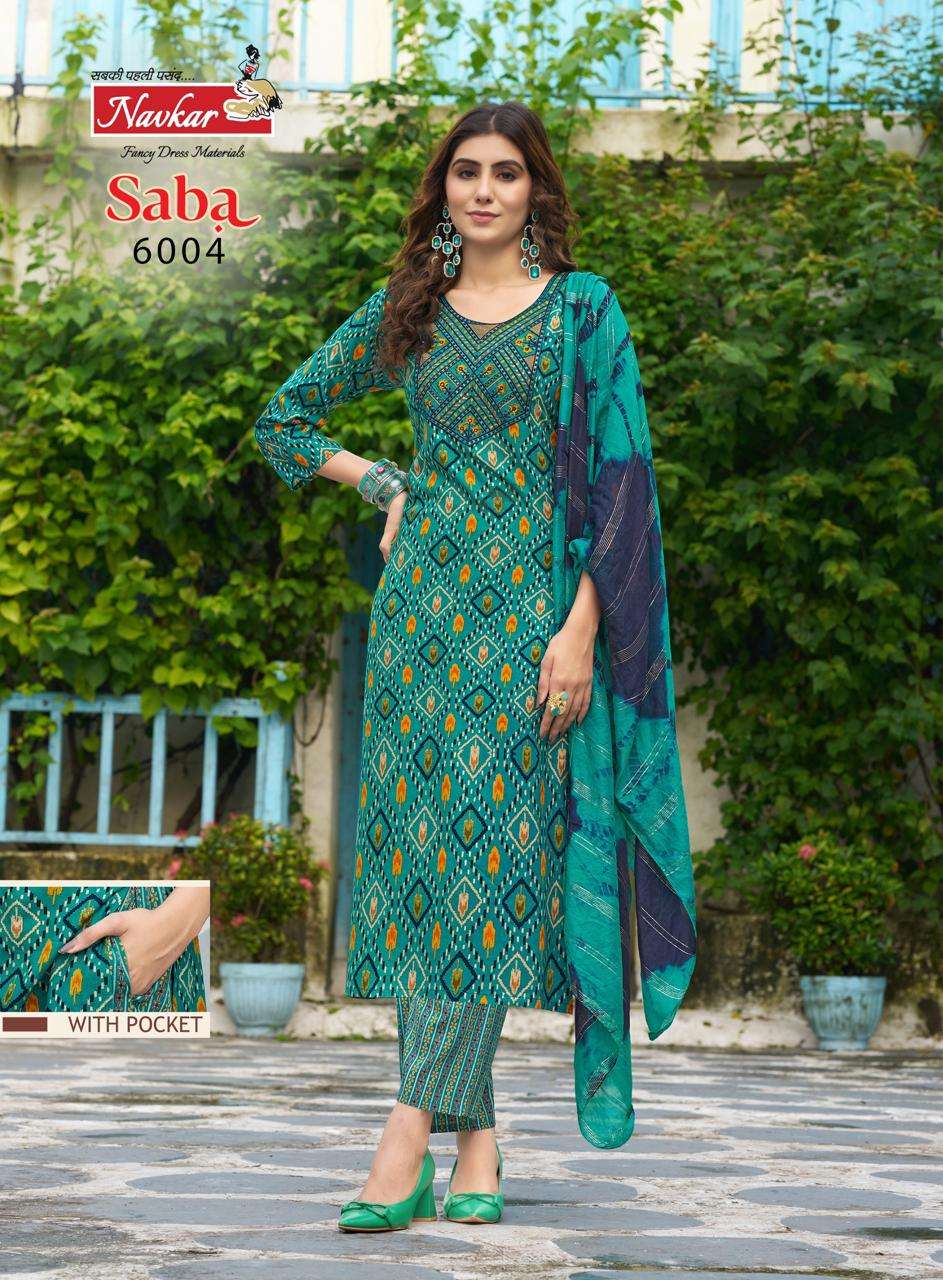 TANIKSH SABA VOL 6 RAYON FANCY PRINTED LADIES KURTI COMBO SET 