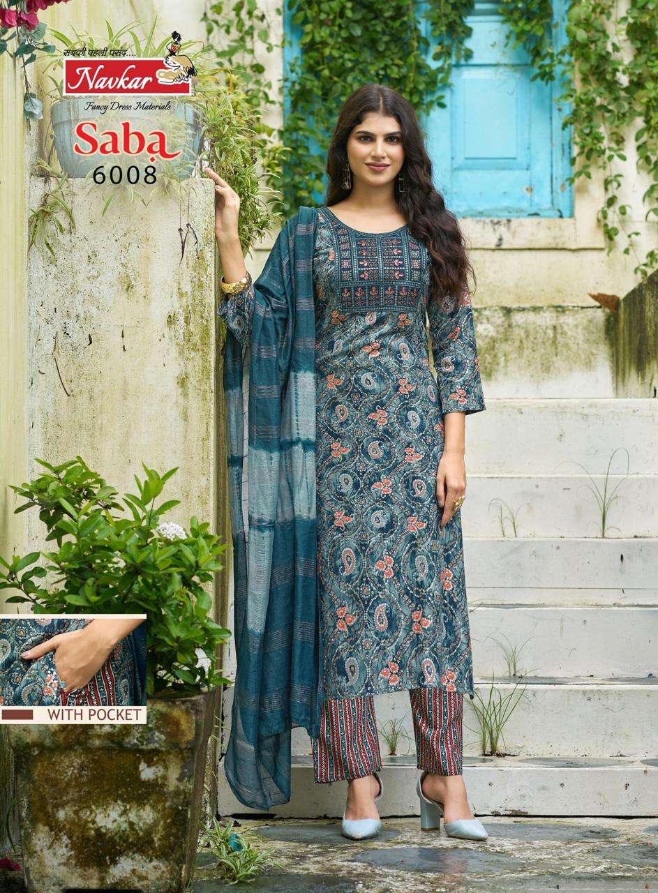 TANIKSH SABA VOL 6 RAYON FANCY PRINTED LADIES KURTI COMBO SET 