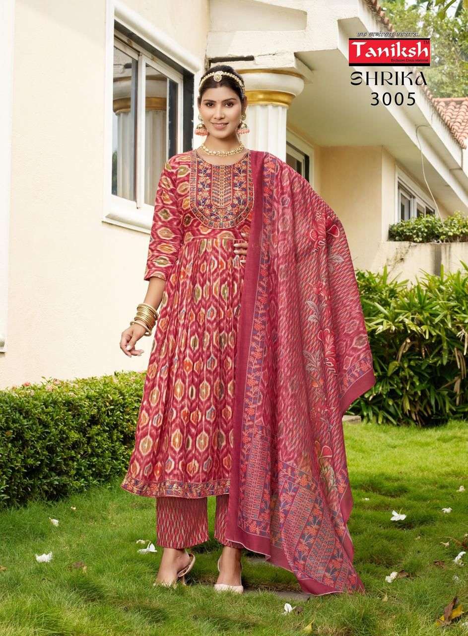 TANIKSH SHRIKA VOL 3 FANCY NAIRA CUT PATTERN KURTI COMBO SET 