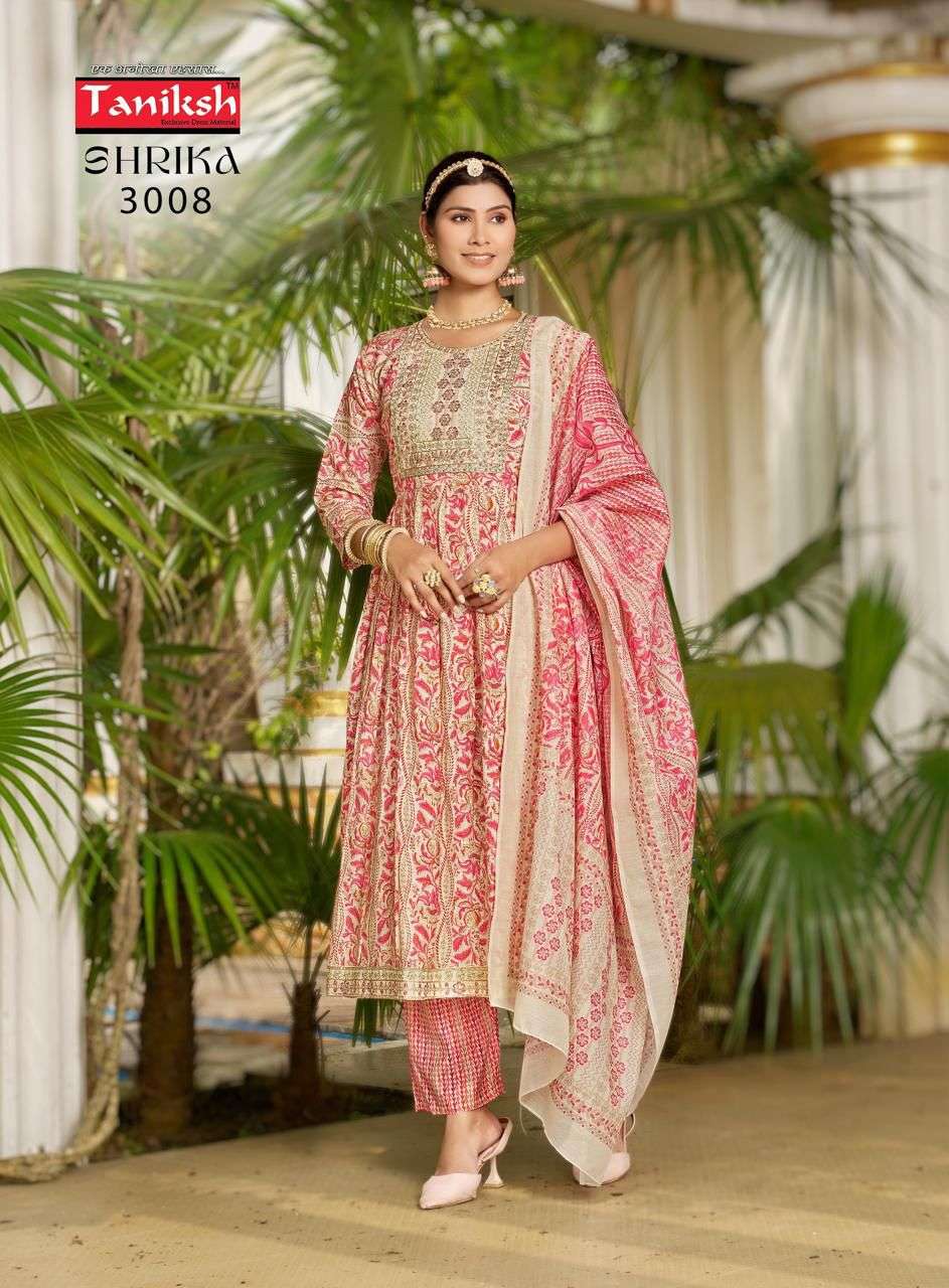 TANIKSH SHRIKA VOL 3 FANCY NAIRA CUT PATTERN KURTI COMBO SET 
