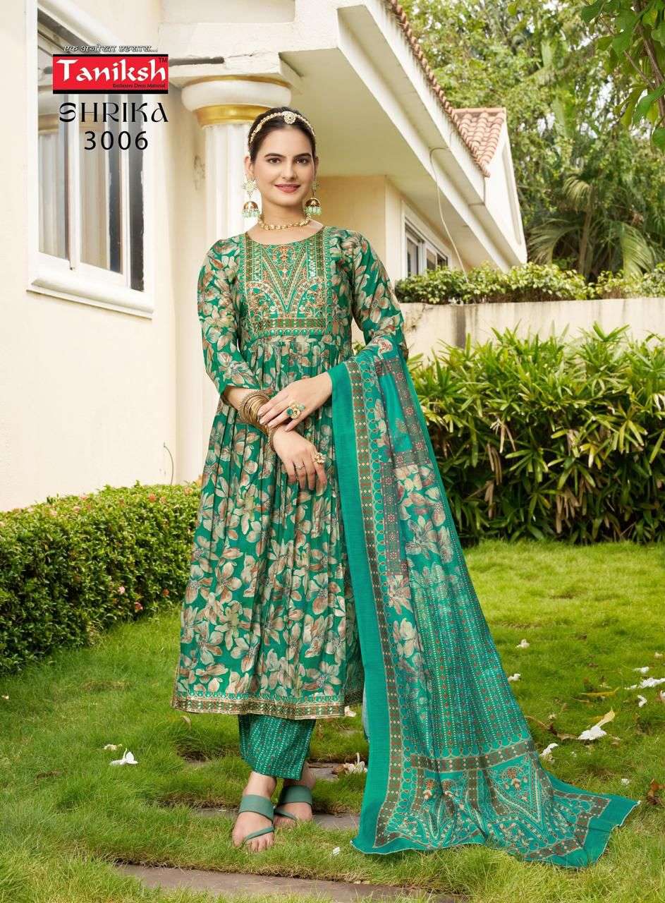 TANIKSH SHRIKA VOL 3 FANCY NAIRA CUT PATTERN KURTI COMBO SET 