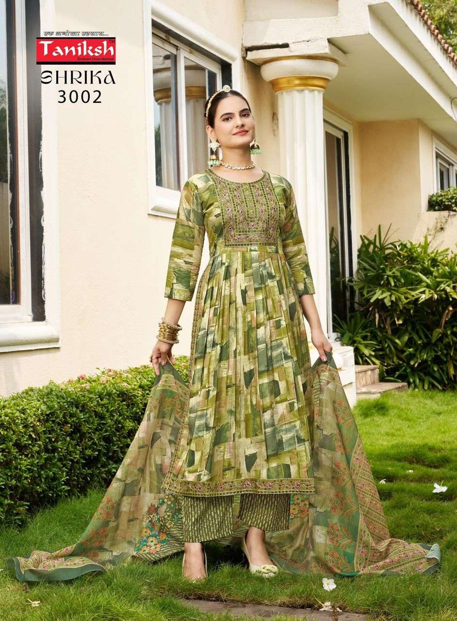 TANIKSH SHRIKA VOL 3 FANCY NAIRA CUT PATTERN KURTI COMBO SET 