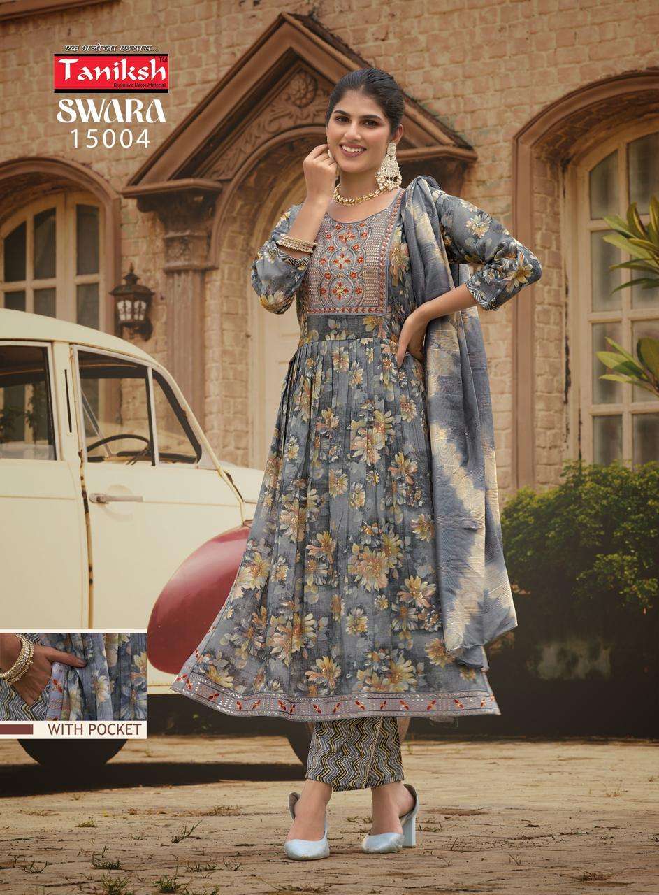 TANIKSH SWARA VOL 15 NAIRA CUT STYLE LADIES KURTI COMBO SET