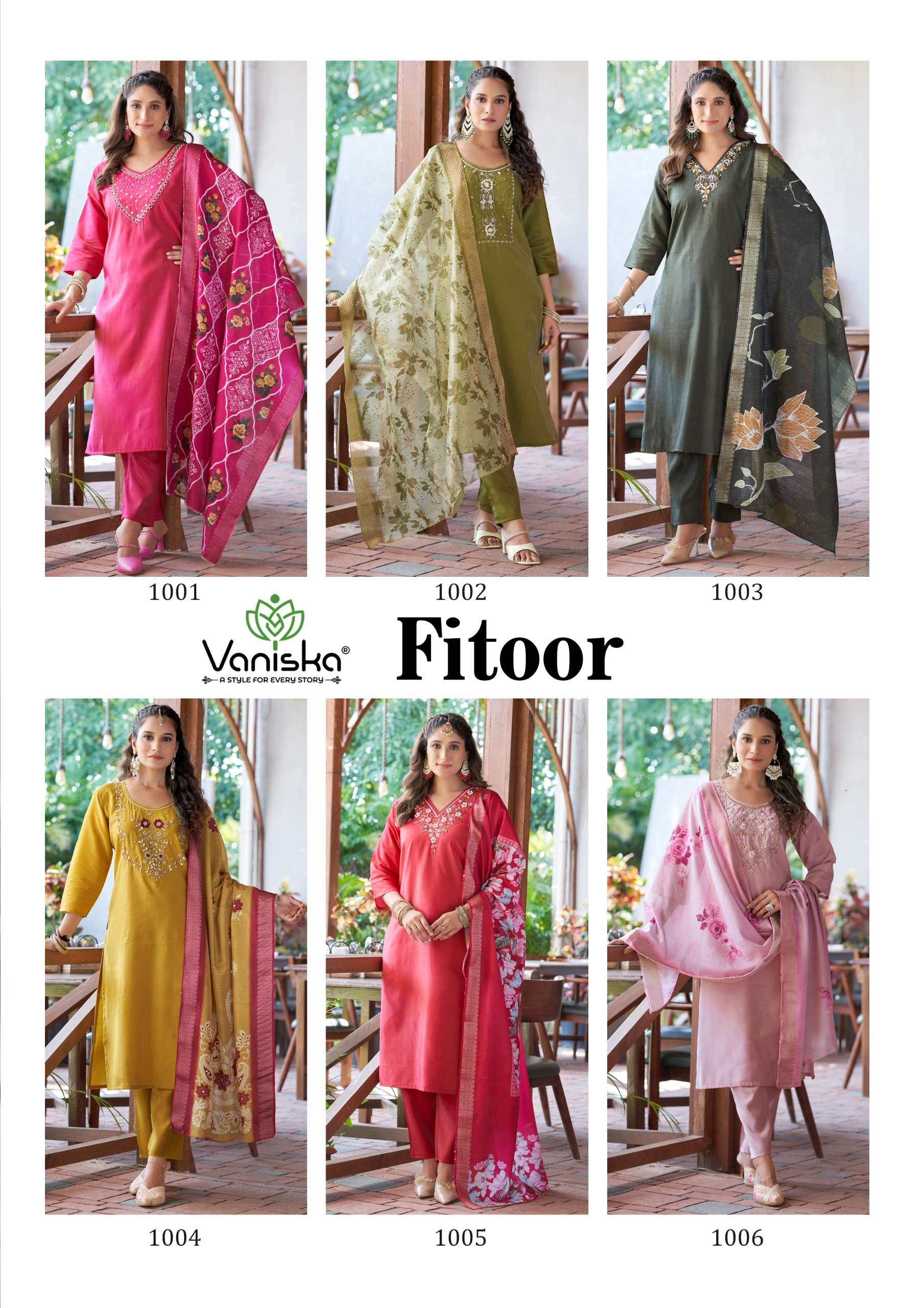 VANISKA FITOOR STRAIGHT KURTI WITH PANT AND DUPATTA SET