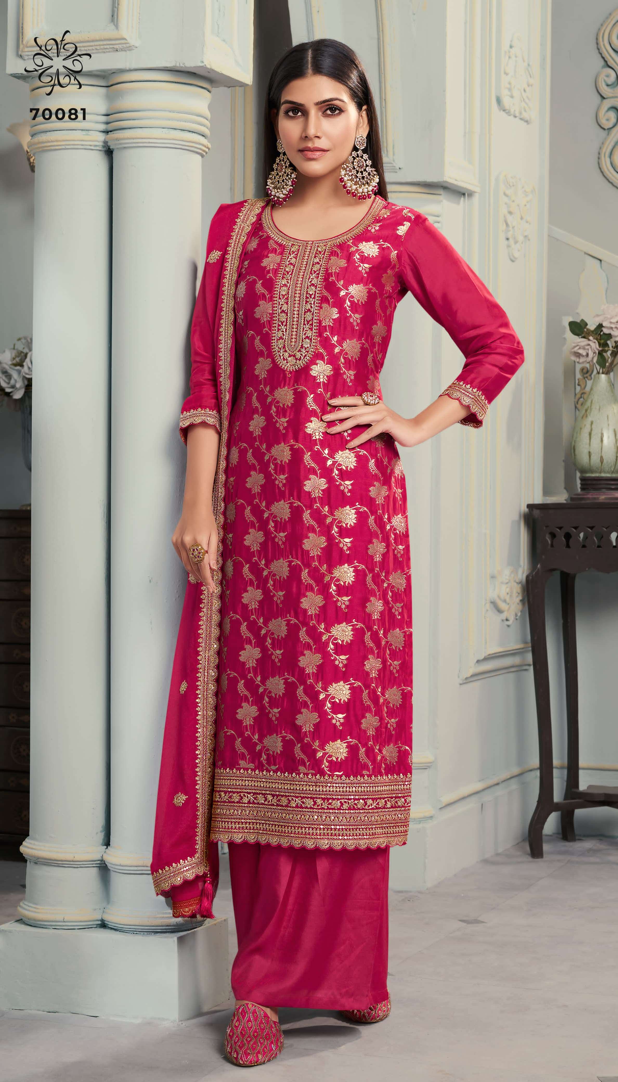 VINAY FASHION KULEESH SILKY VOL 2 SILK JACQUARD DESIGNER SUIT