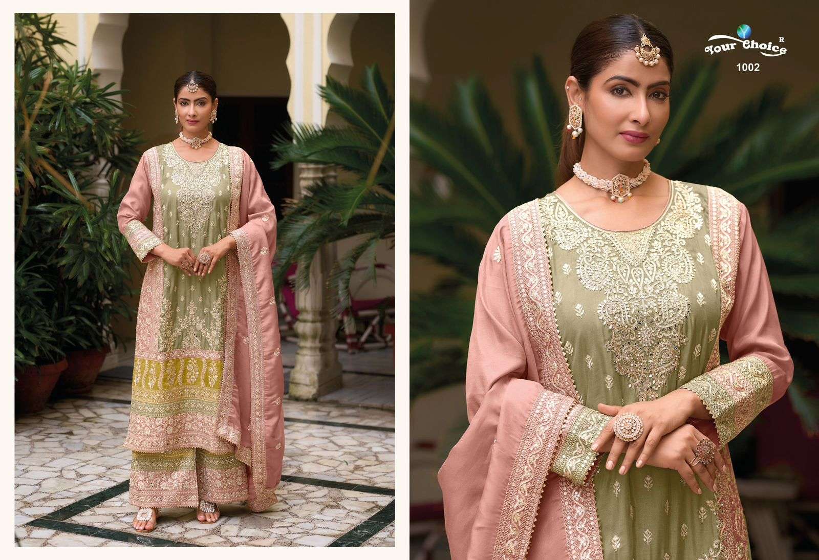 YOUR CHOICE SIMMER HEAVY ELEGANT DESIGNER PARTY WEAR SUIT