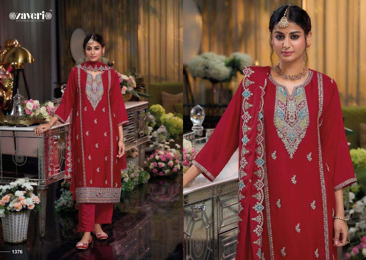 ZAVERI WOMAN BEAUTY YASMINE VOL 2 HEAVY EMBROIDERY DESIGNER SUIT