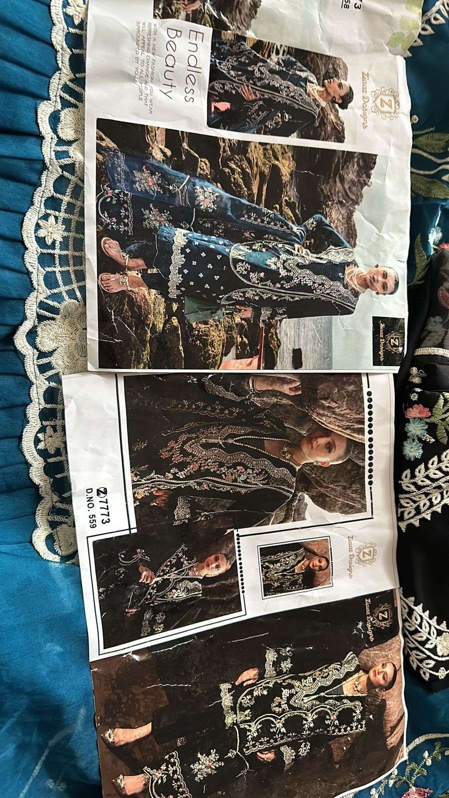 ZIAAZ DESIGNS CODE NO - 558 and 559 BEAUTIFUL HEAVY WORK PARTY WEAR SUIT