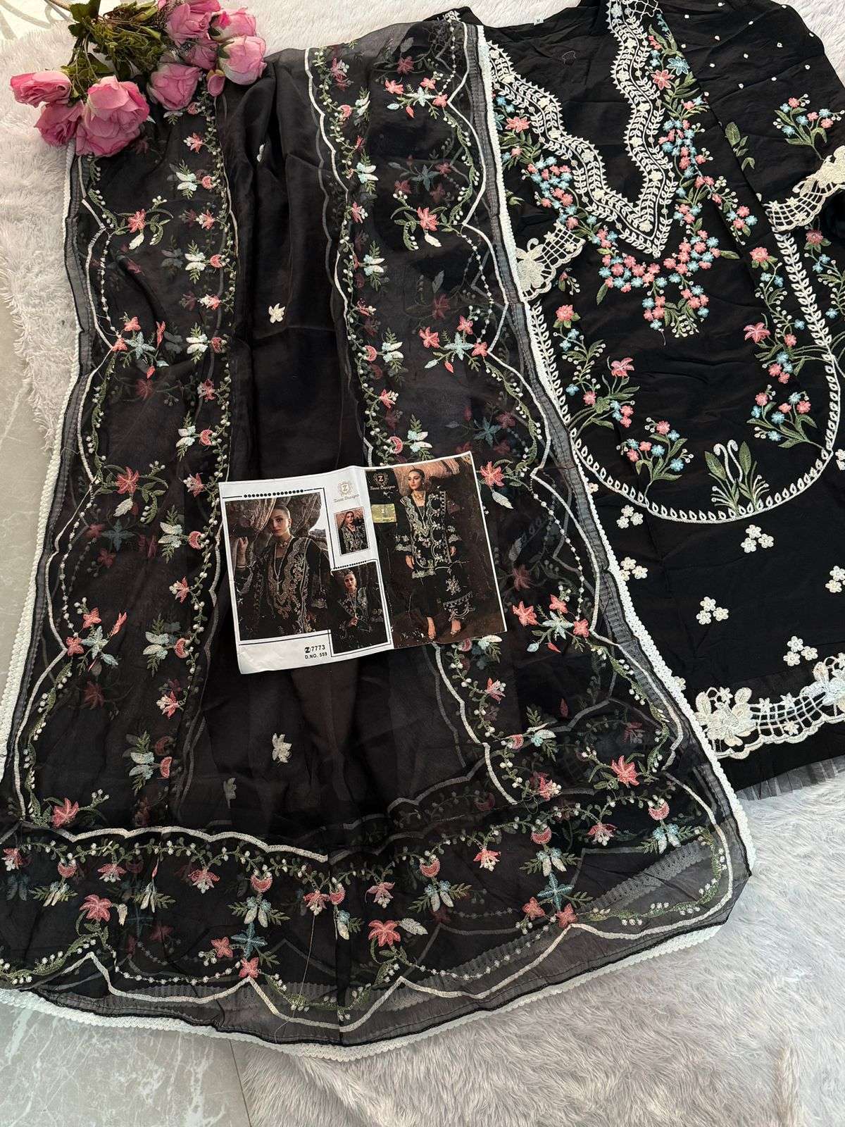ZIAAZ DESIGNS CODE NO - 558 and 559 BEAUTIFUL HEAVY WORK PARTY WEAR SUIT