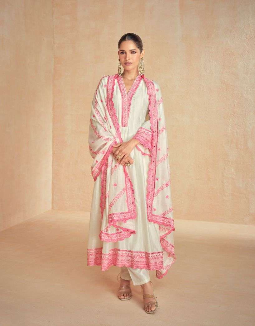 AASHIRWAD CREATION RUBAL SILK BEAUTIFUL DESIGNER GOWN SUIT