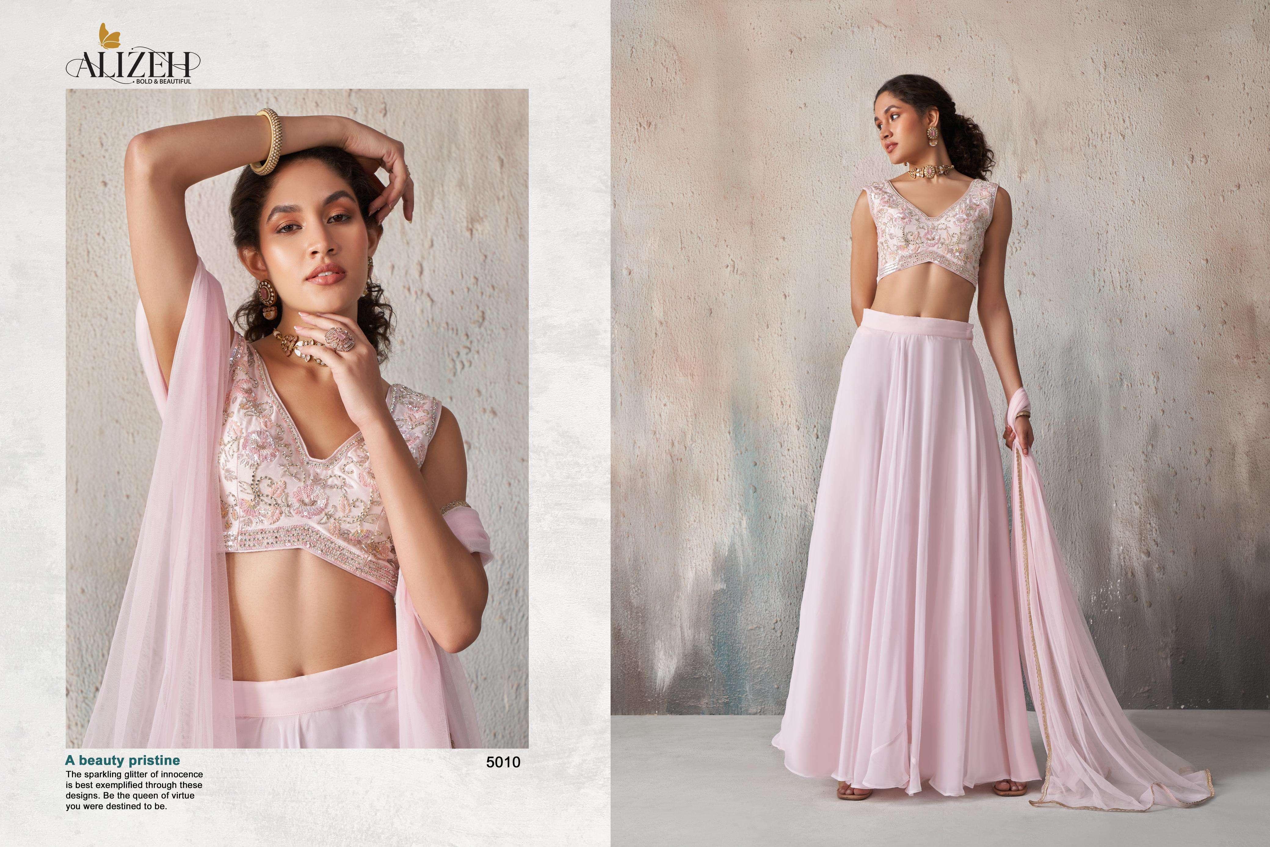 ALIZEH READY MADE VOL 2 BEAUTIFUL DESIGNER WEDDING WEAR LEHENGA 
