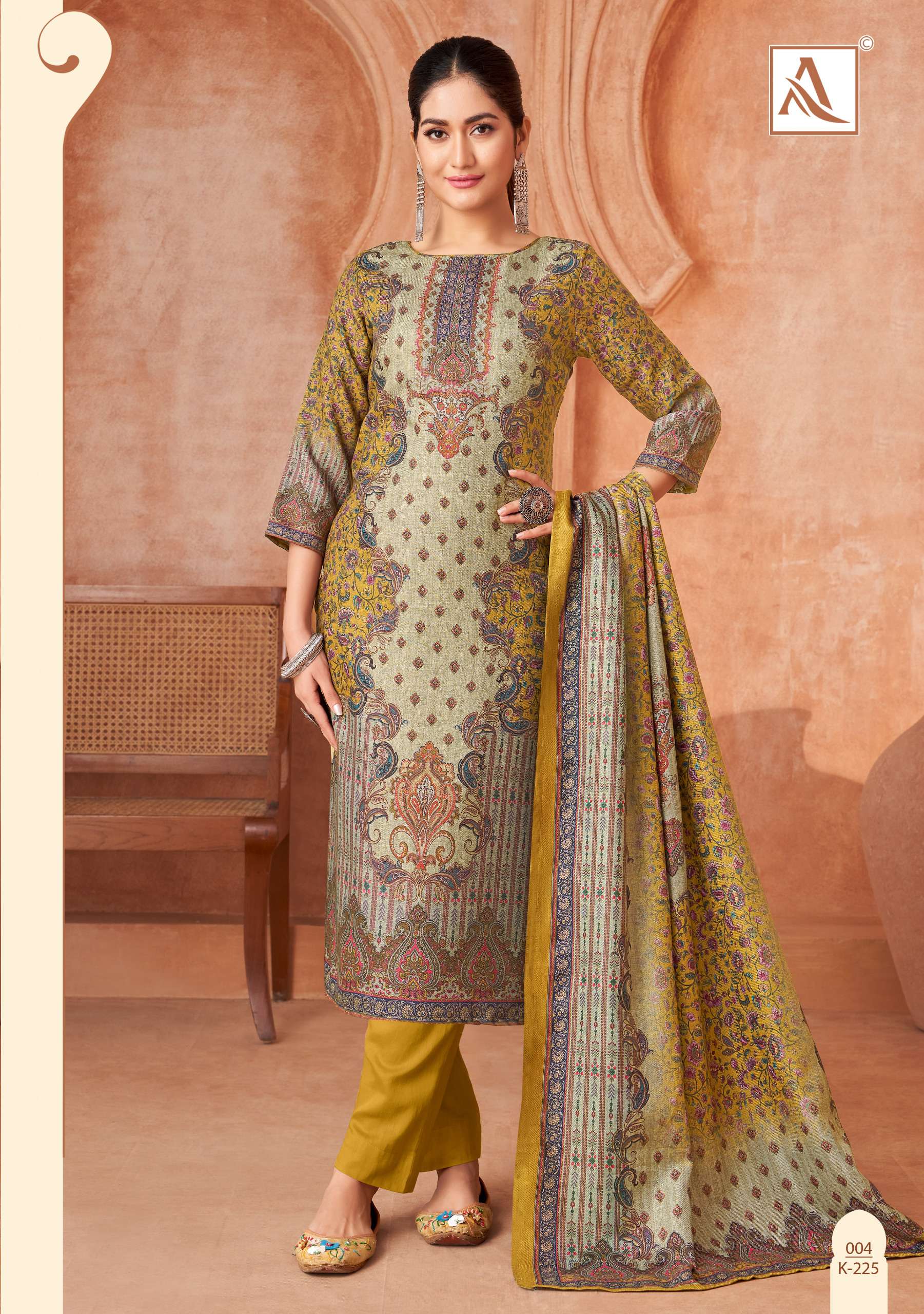 ALOK SUITS NIRVANA VISCOSE DIGITAL PRINT WITH FANCY WORK SUIT