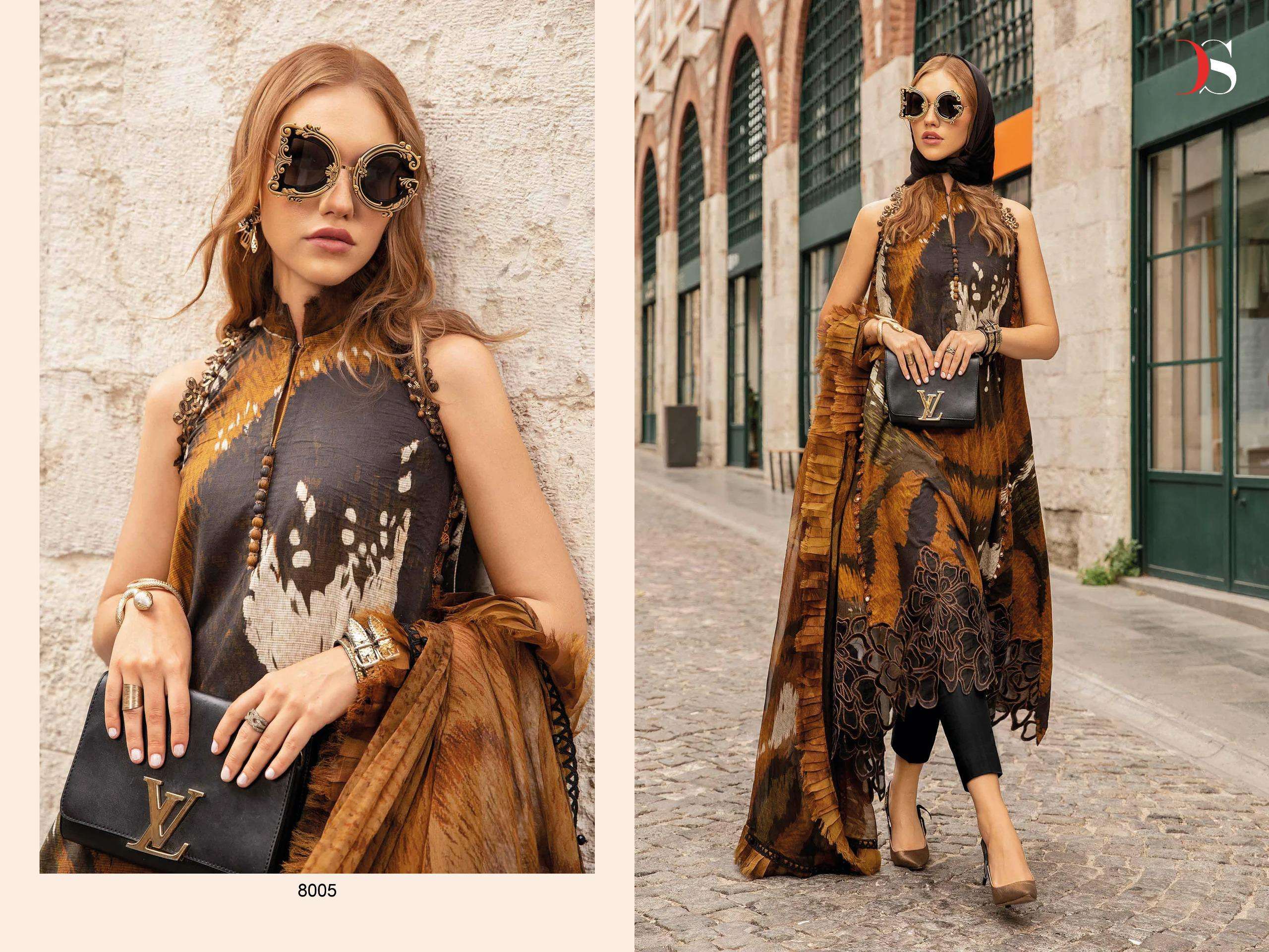 DEEPSY SUITS MARIA B M PRINTS 24 VOL 4 COTTON FANCY WORK SALWAR KAMEEZ 