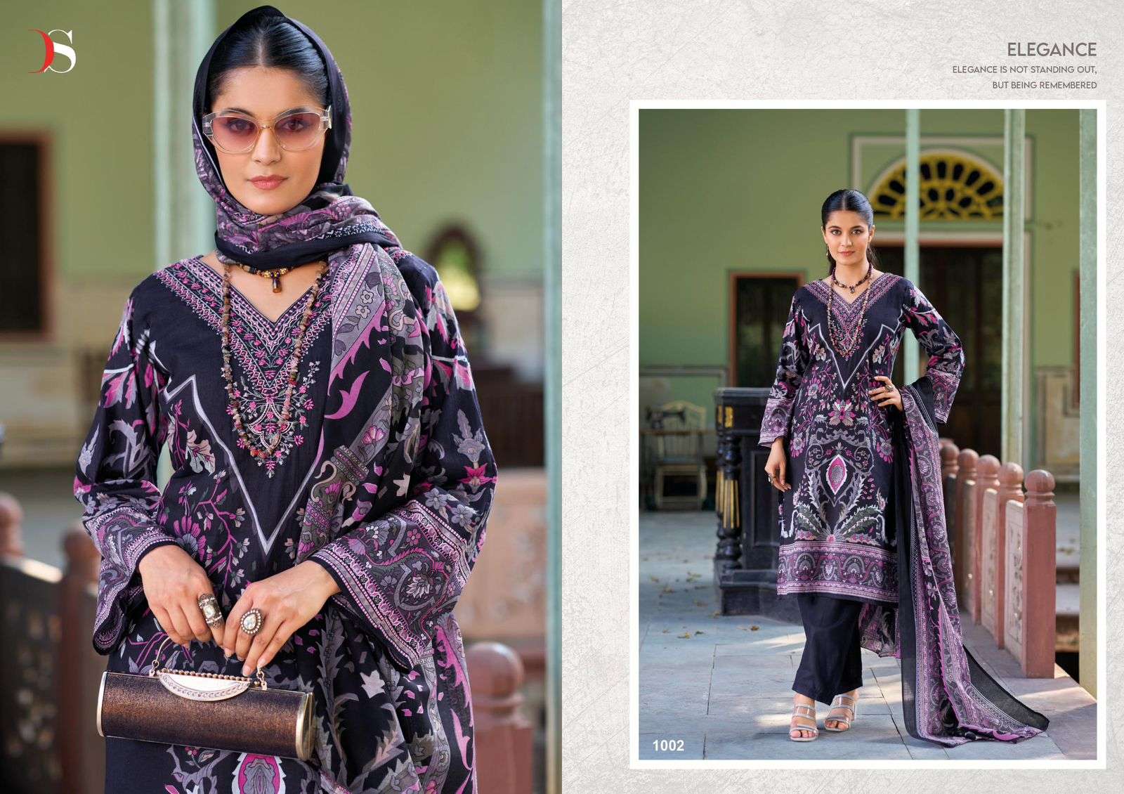 DEEPSY SUITS NAIRA COTTON PRINT WITH FANCY EMBROIDERY WORK SUIT