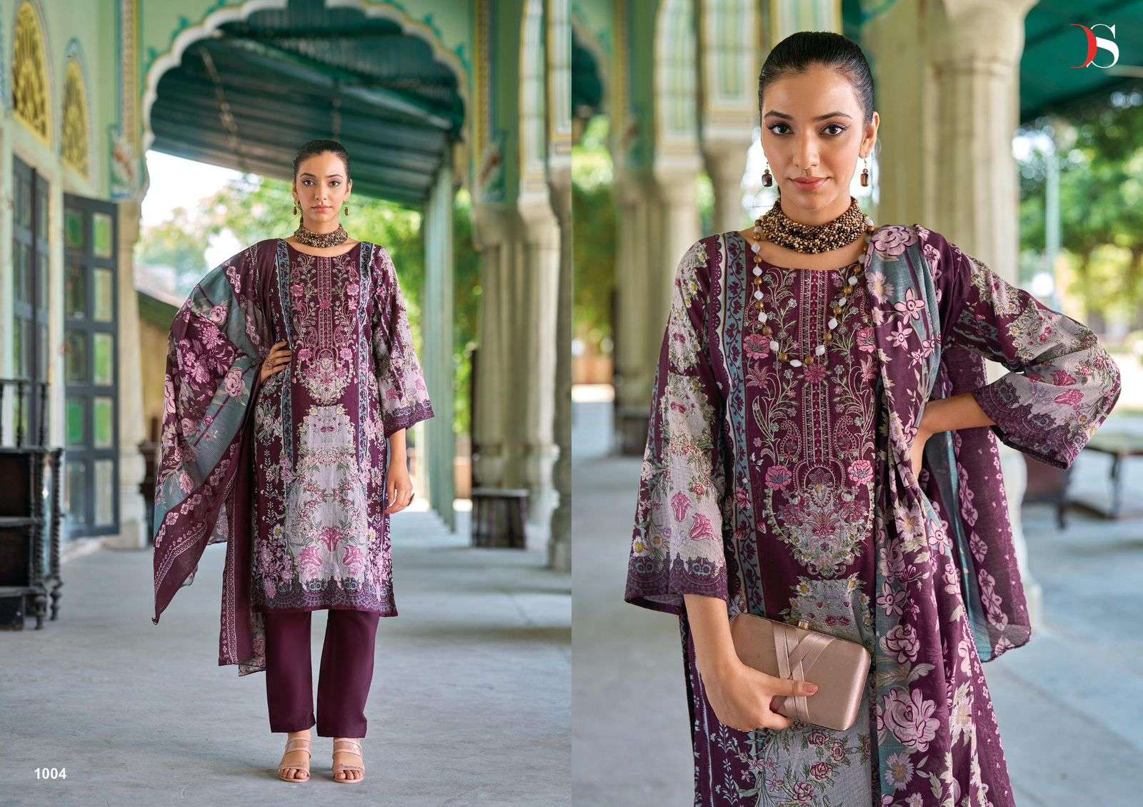 DEEPSY SUITS NAIRA COTTON PRINT WITH FANCY EMBROIDERY WORK SUIT