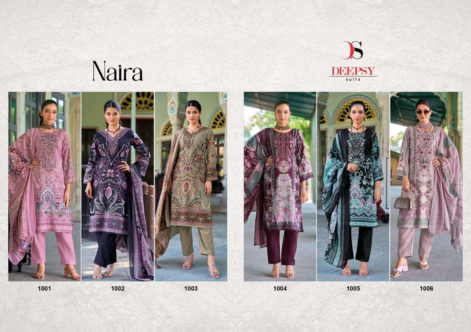 DEEPSY SUITS NAIRA COTTON PRINT WITH FANCY EMBROIDERY WORK SUIT