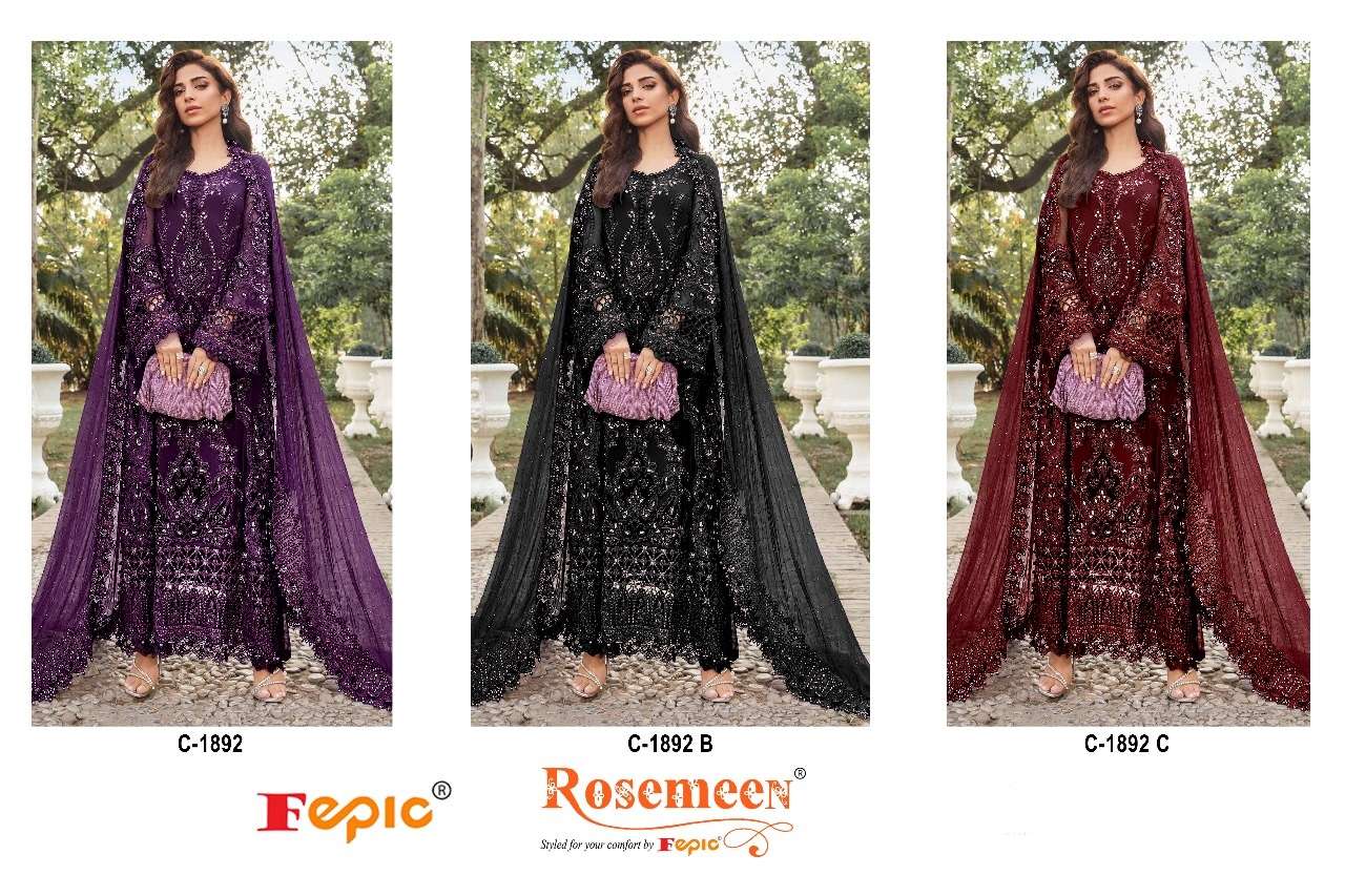  FEPIC ROSEMEEN C 1892 GORGEOUS EMBROIDERED WEDDING WEAR SUIT