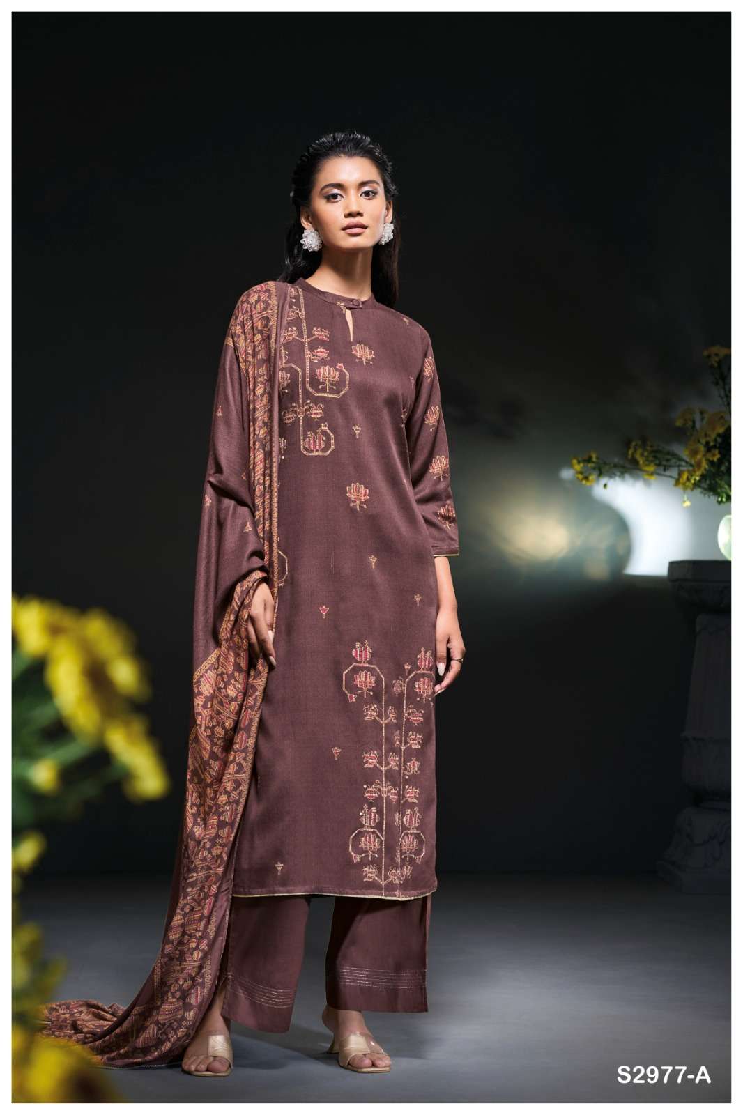 GANGA TADISA 2977 PASHMINA DESIGNER WINTER WEAR SUIT