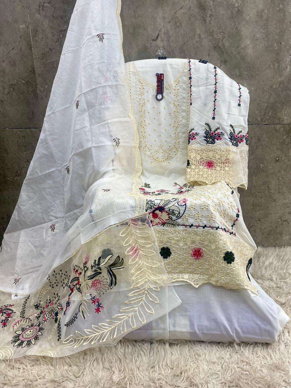HOOR TEX H 326 BEAUTIFUL EMBROIDERY DESIGNER SUIT