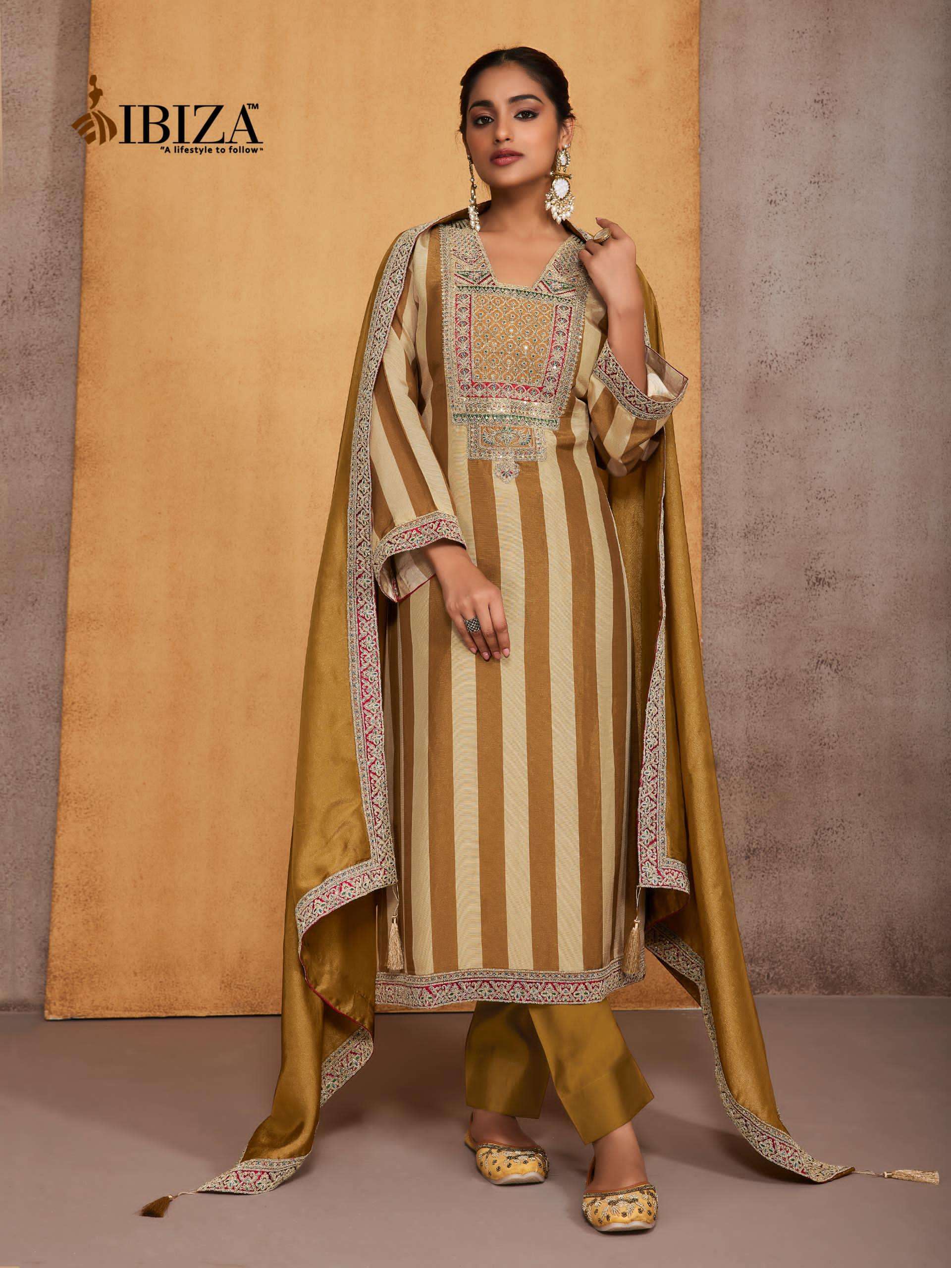  IBIZA IVANNA VISCOSE DIGITAL PRINT WITH EMBROIDERY WORK HEAVY SUIT