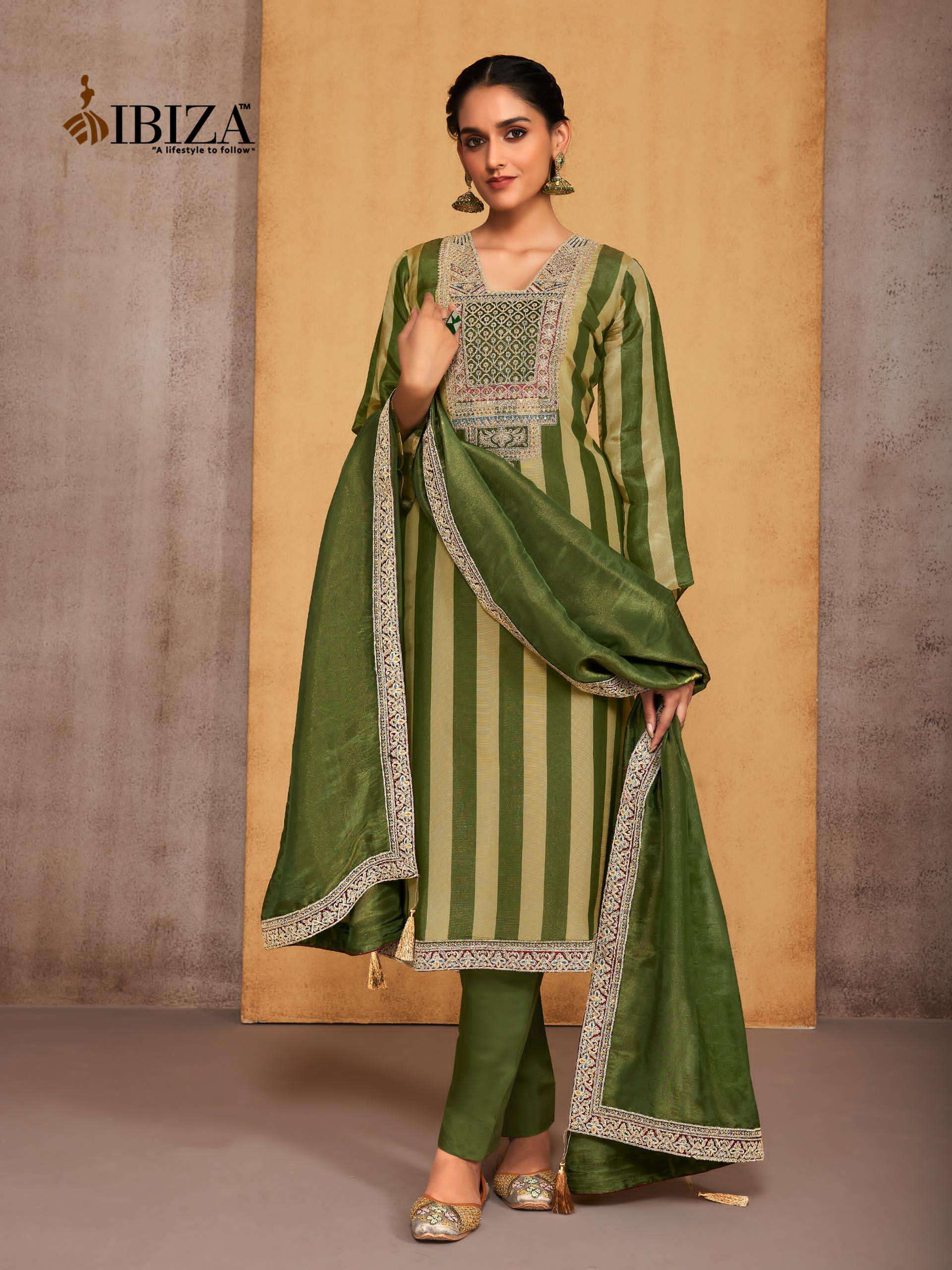  IBIZA IVANNA VISCOSE DIGITAL PRINT WITH EMBROIDERY WORK HEAVY SUIT