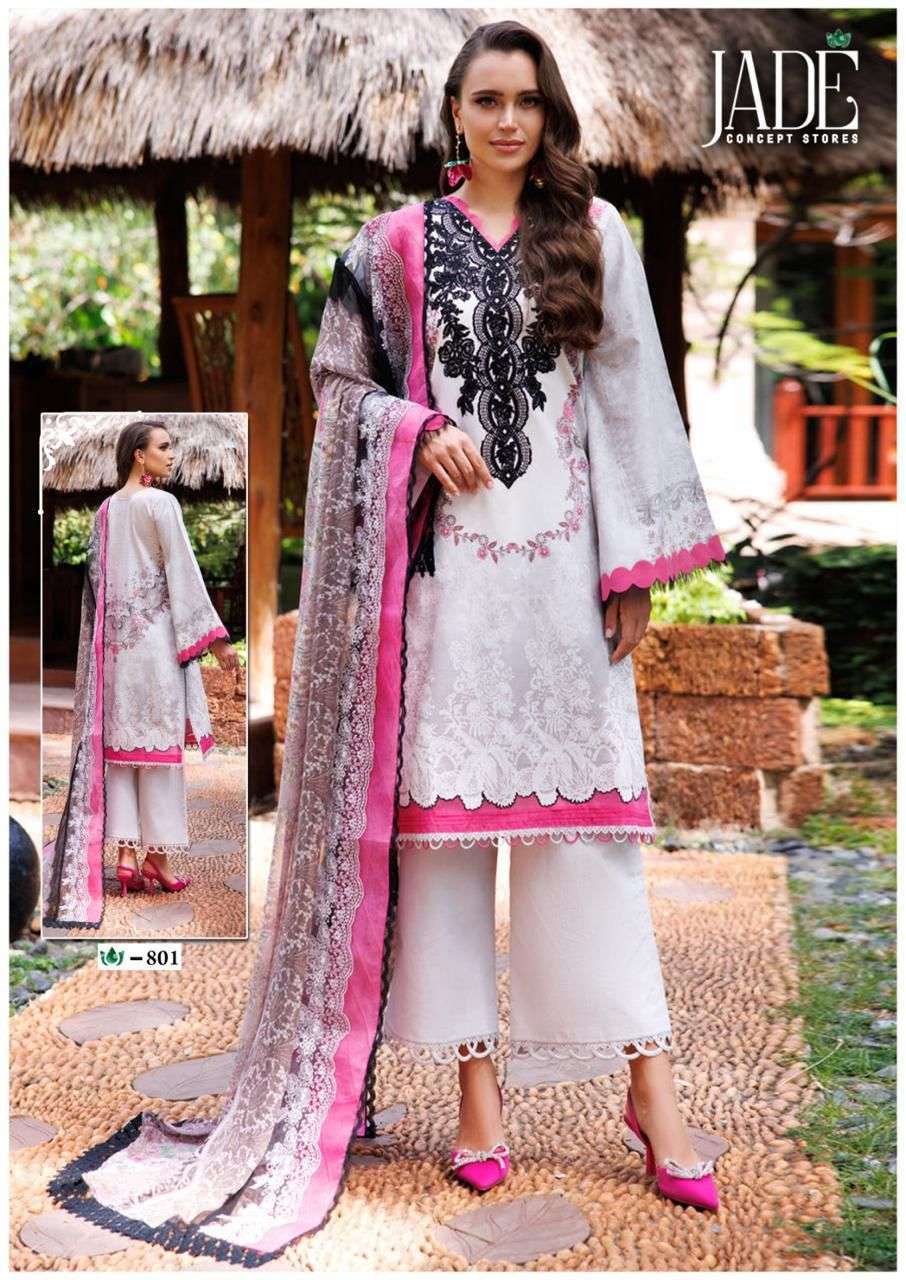 JADE CRIMSON EXCLUSIVE HEAVY LAWN COLLECTION VOL 8 LAWN COTTON DIGITAL PRINT SUIT